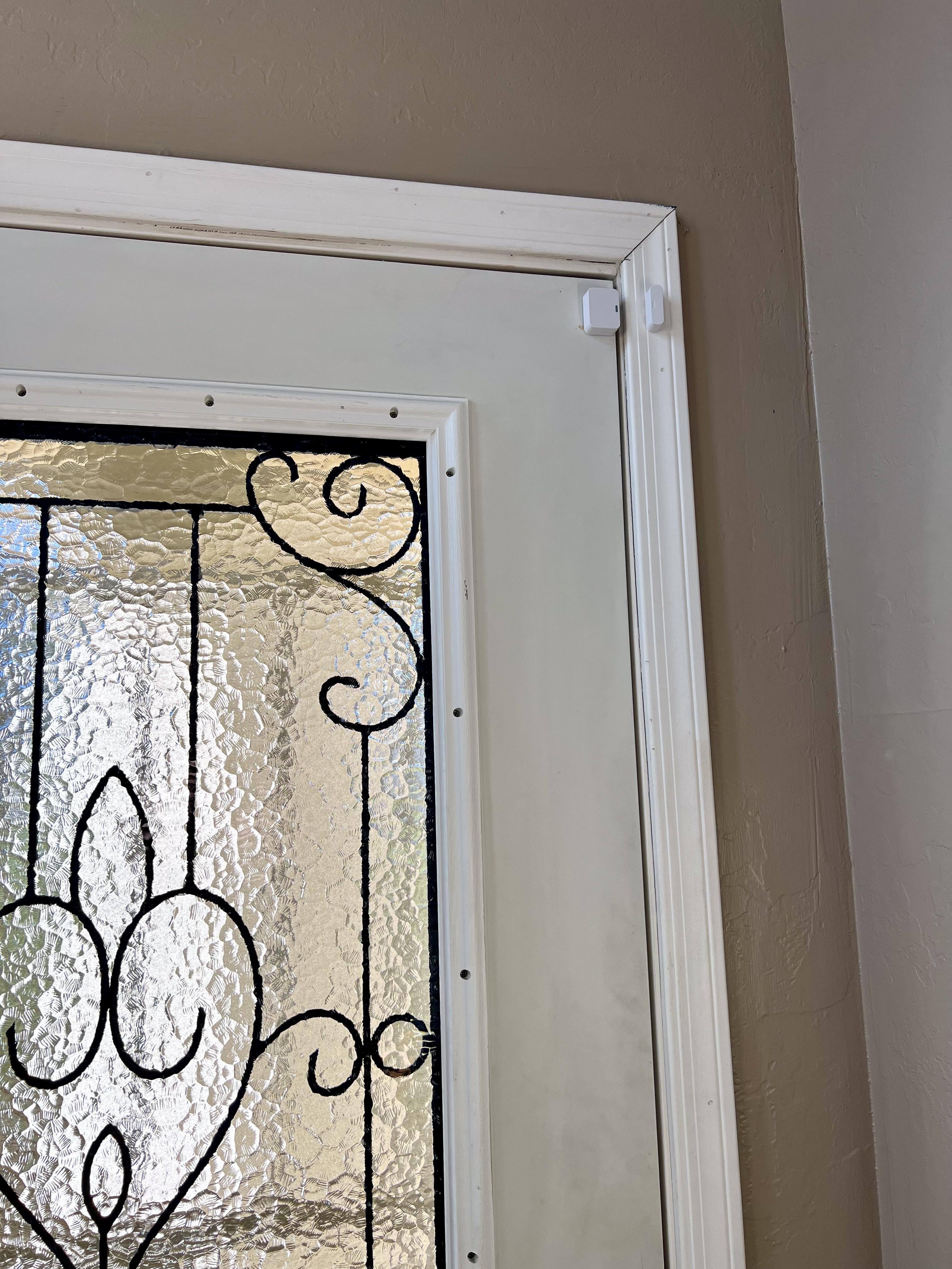 Installed Entry Sensor, click to load a larger version