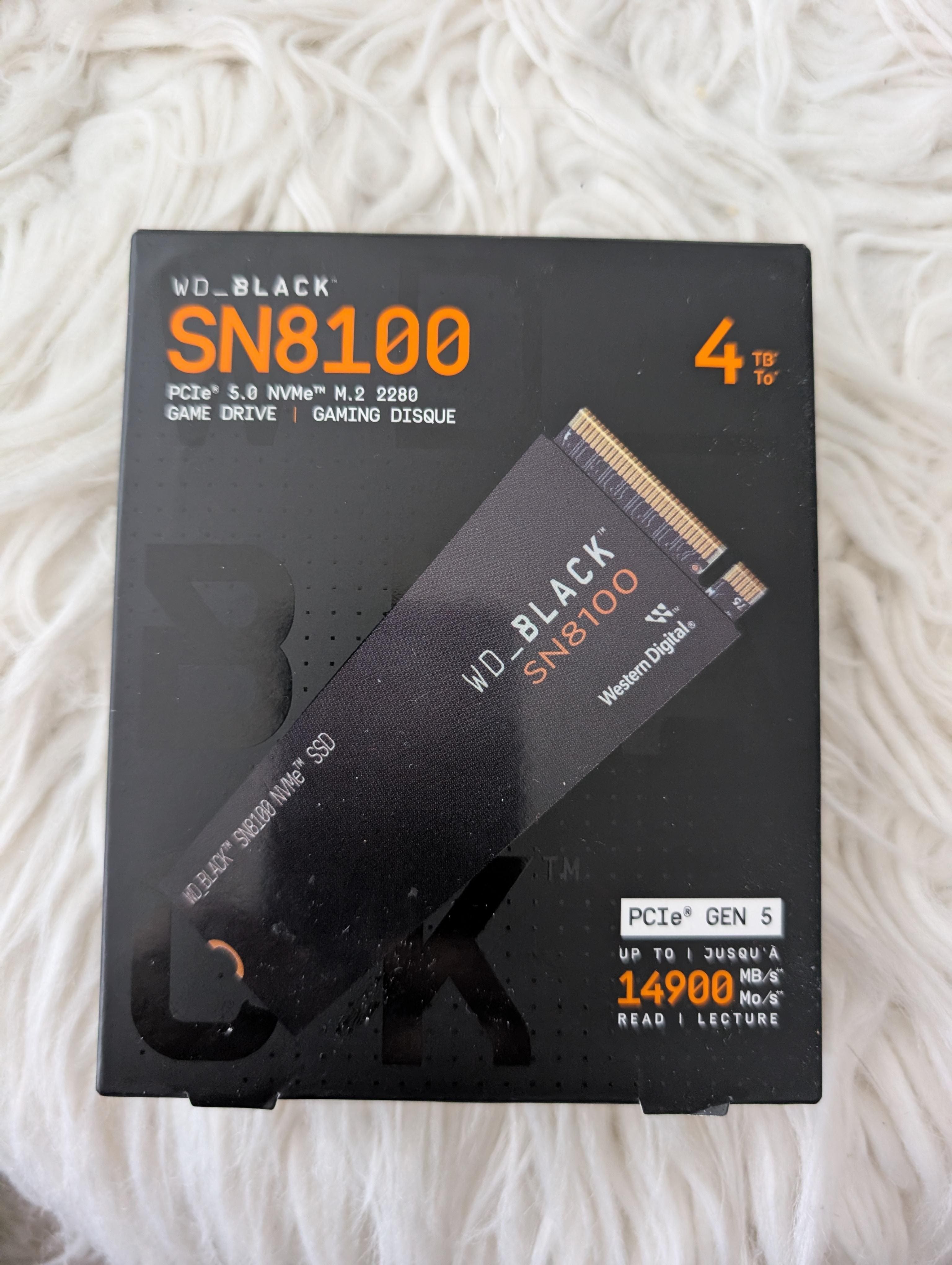 WD BLACK SN8100 4TB Non Heatsink Internal SSD Gen 5x4 NVMe
