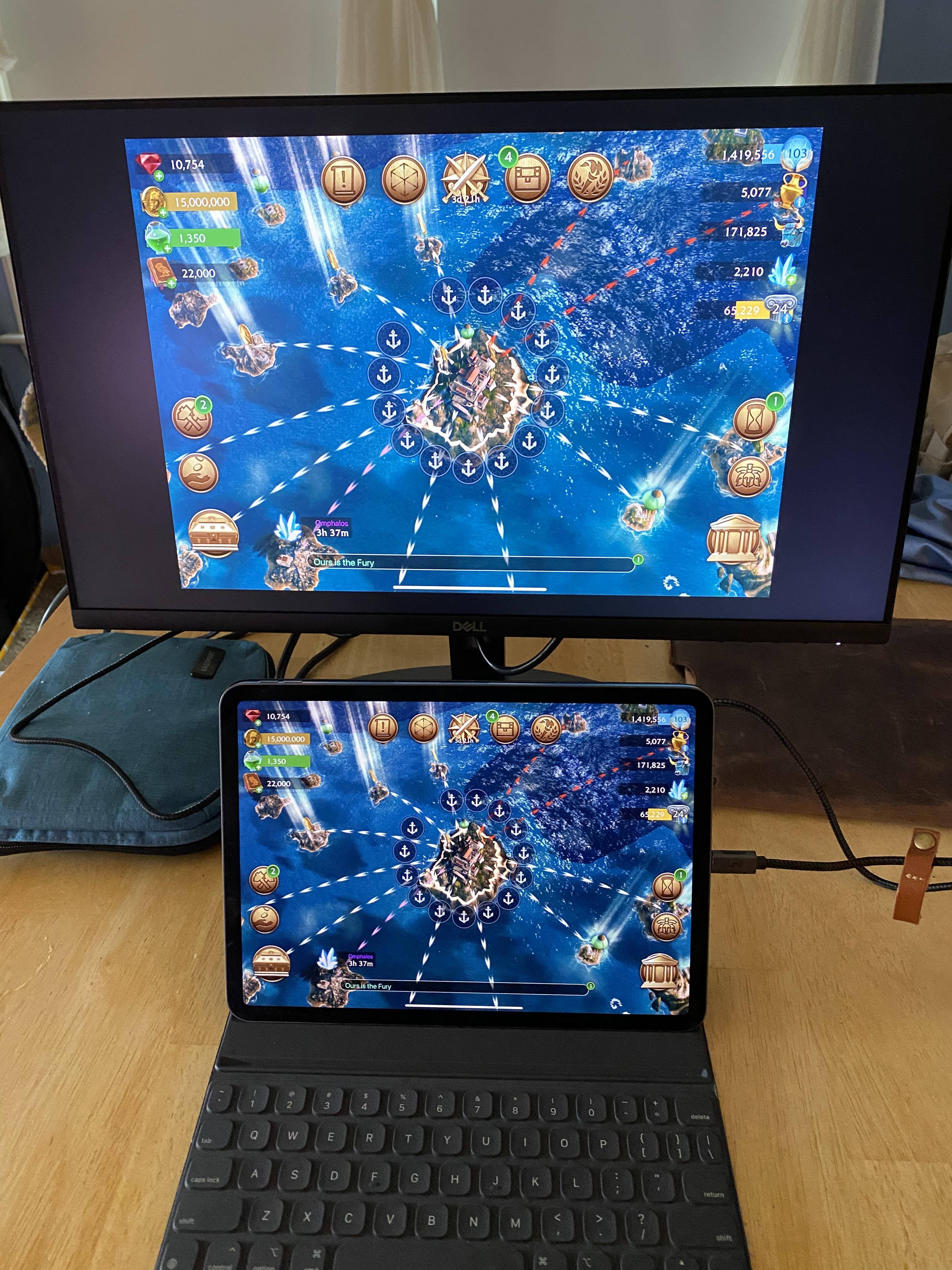 With an iPad, click to load a larger version