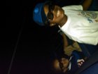 my kids watching the 3D movie, click to load a larger version