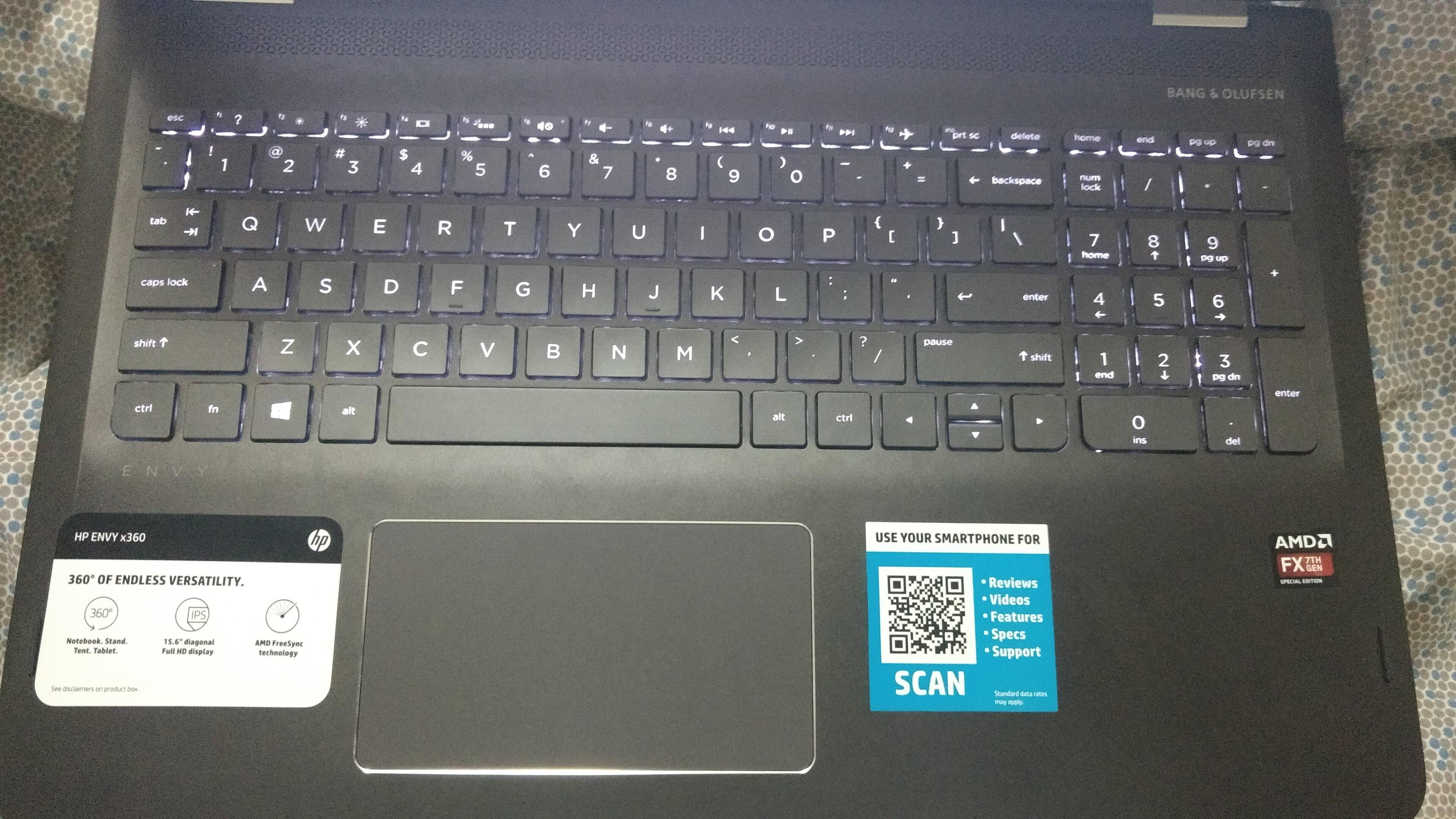 The backlit keayboard is awesome but you can't adjust the brightness of it, click to load a larger version