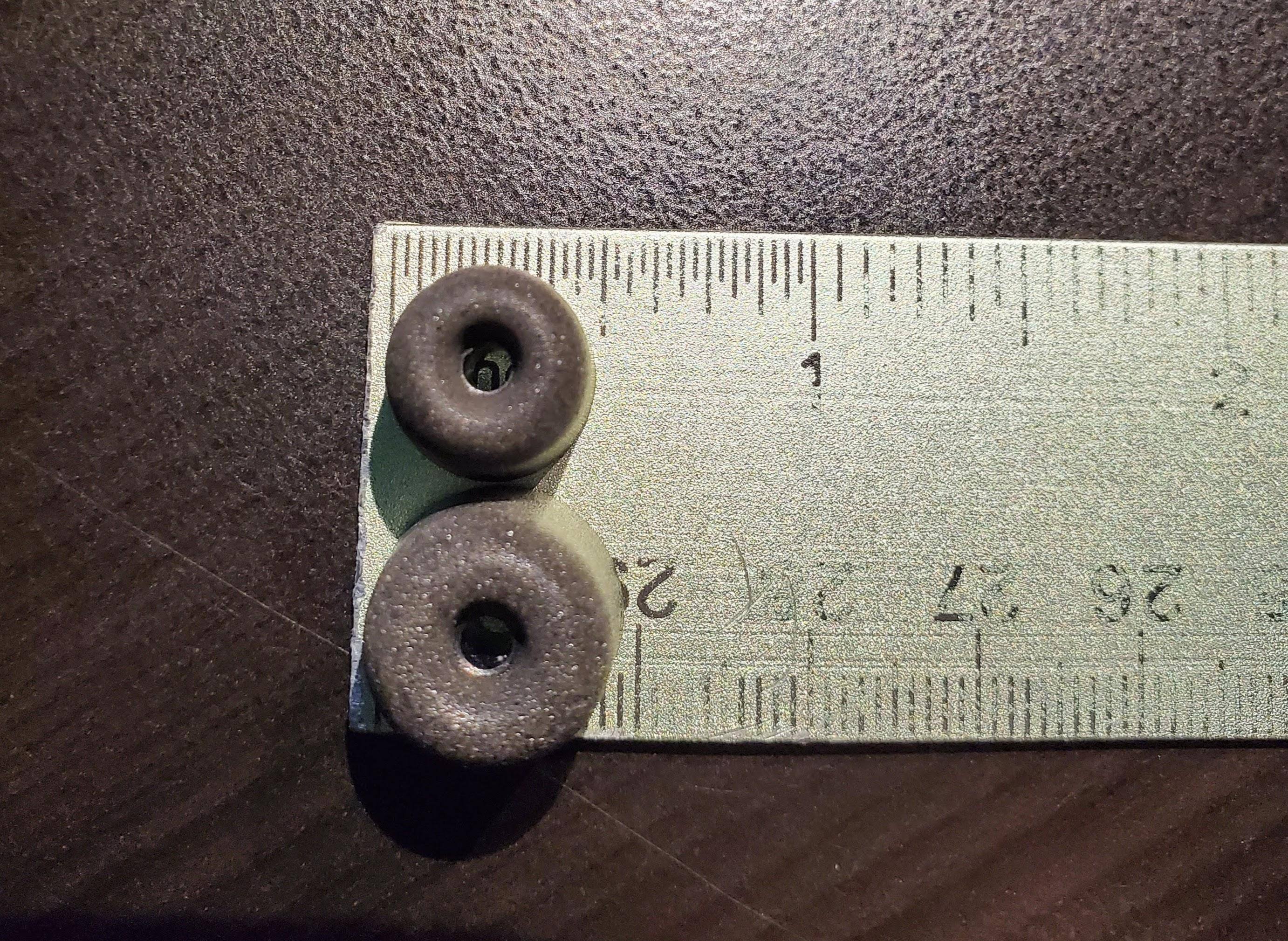 Foam tips sizes, click to load a larger version