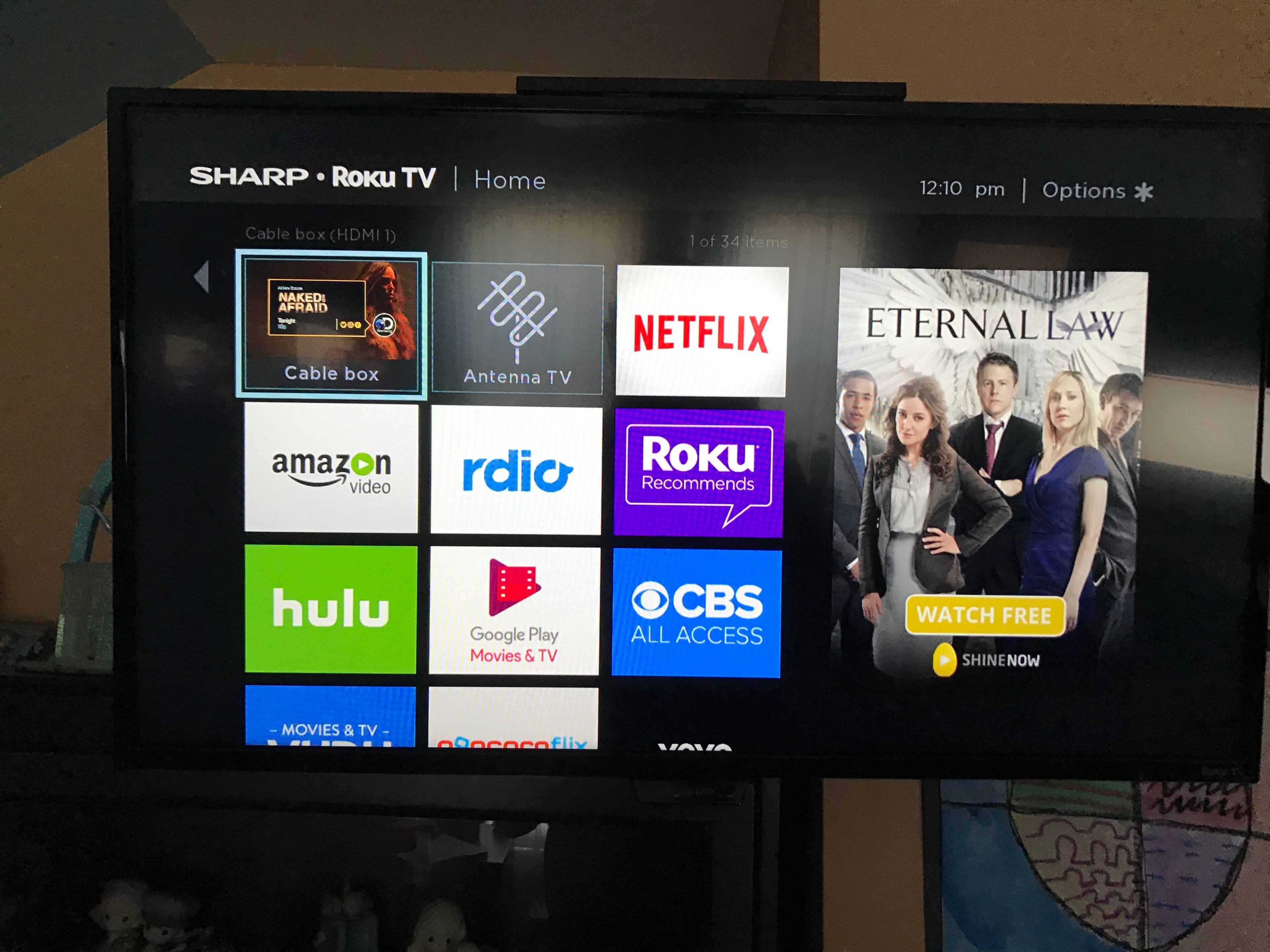 HOME SCREEN after boot up, click to load a larger version