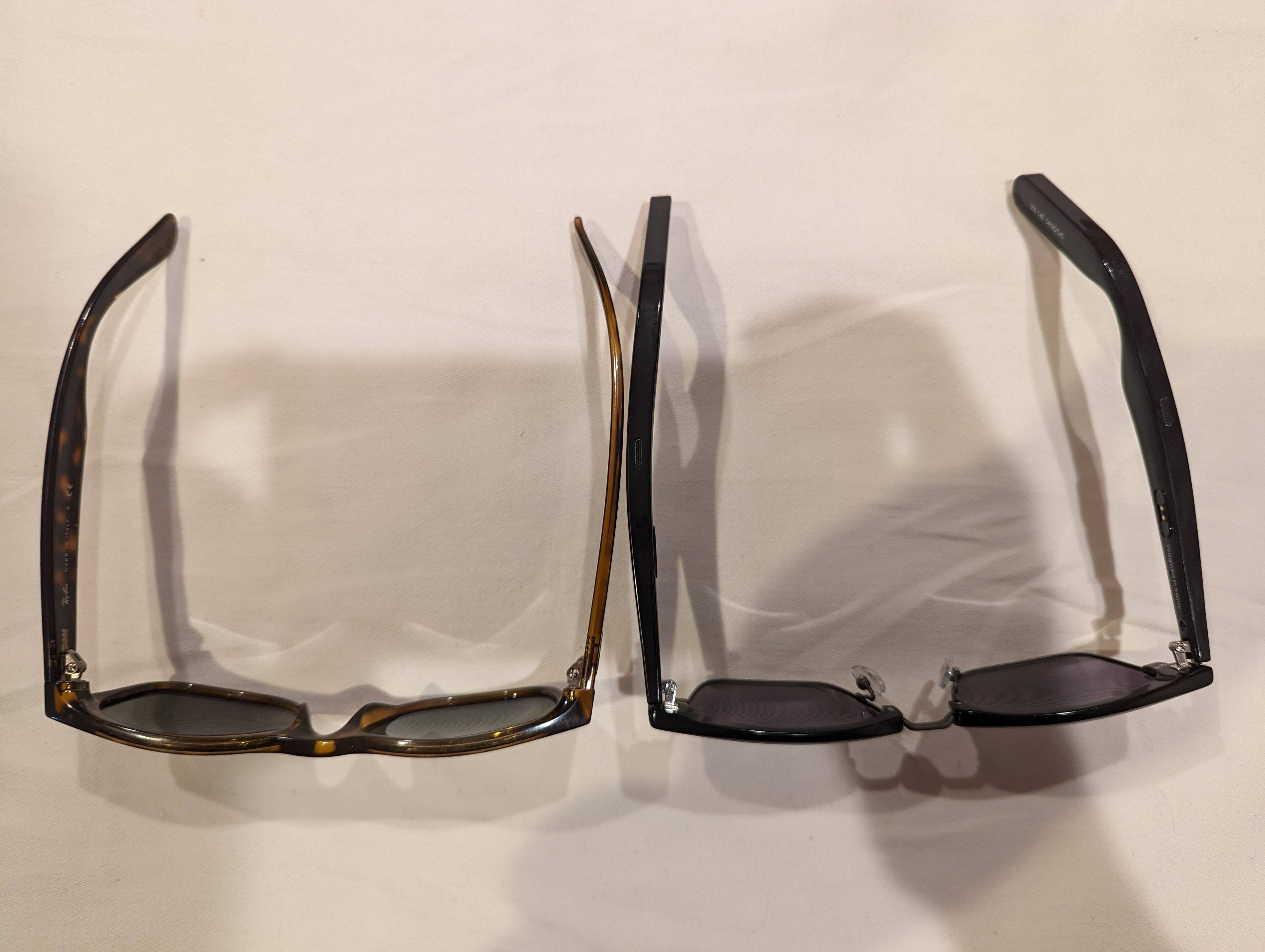 Comparison with Ray-Ban RB2132 (on left), click to load a larger version