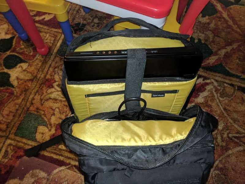 Laptop section in the back. Mid pocket area not shown due to picture upload limit., click to load a larger version