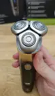 The 3 blade shaving head is flexible enough to get into every corner while also preventing any cuts., click to load a larger version