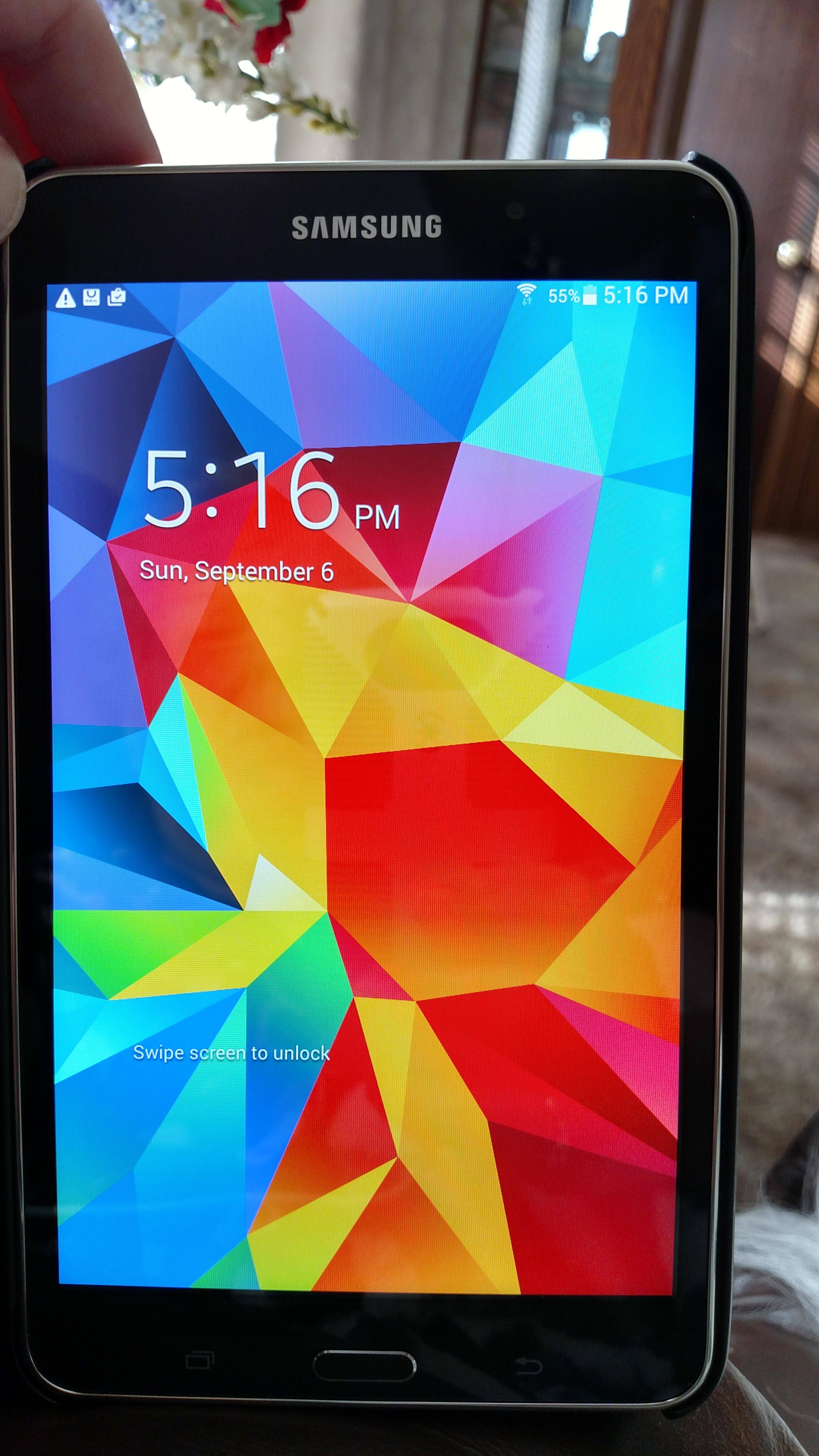 Samsung tablet, click to load a larger version