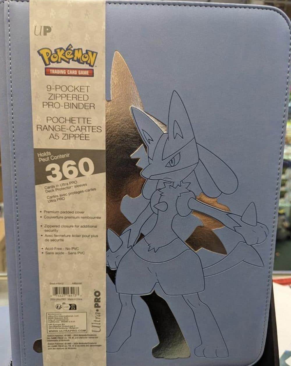 Ultra PRO Elite Series Lucario 9 Pocket Zippered PRO Binder for Pokmon  16413 - Best Buy
