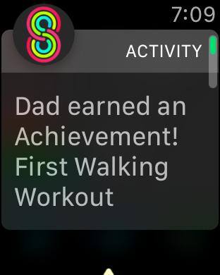 Dad & I share our activity. Got the Watch so he could be more active & we can motivate each other., click to load a larger version