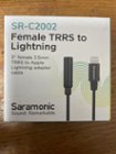  Saramonic Apple Lightning Connector to Female 3.5mm TRRS Audio Jack  Adapter Cable 3 (7.6cm) (SR-C2002) : Electronics