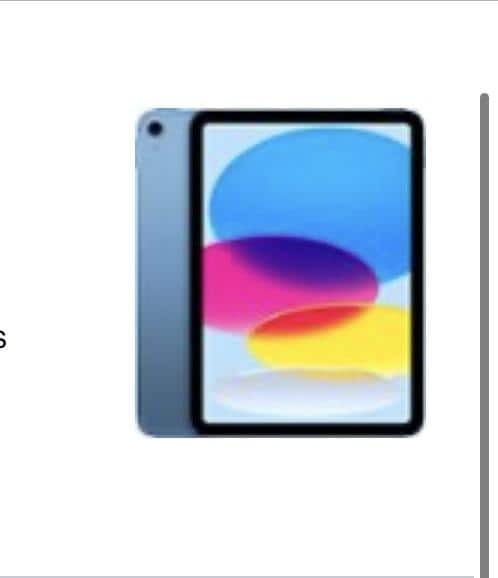 Apple 11 inch iPad A16 chip with Wi Fi + Cellular 128GB Blue