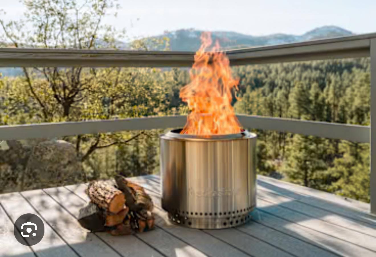 Solo Stove Bonfire + Stand & Shelter 2.0 Bundle Stainless Steel