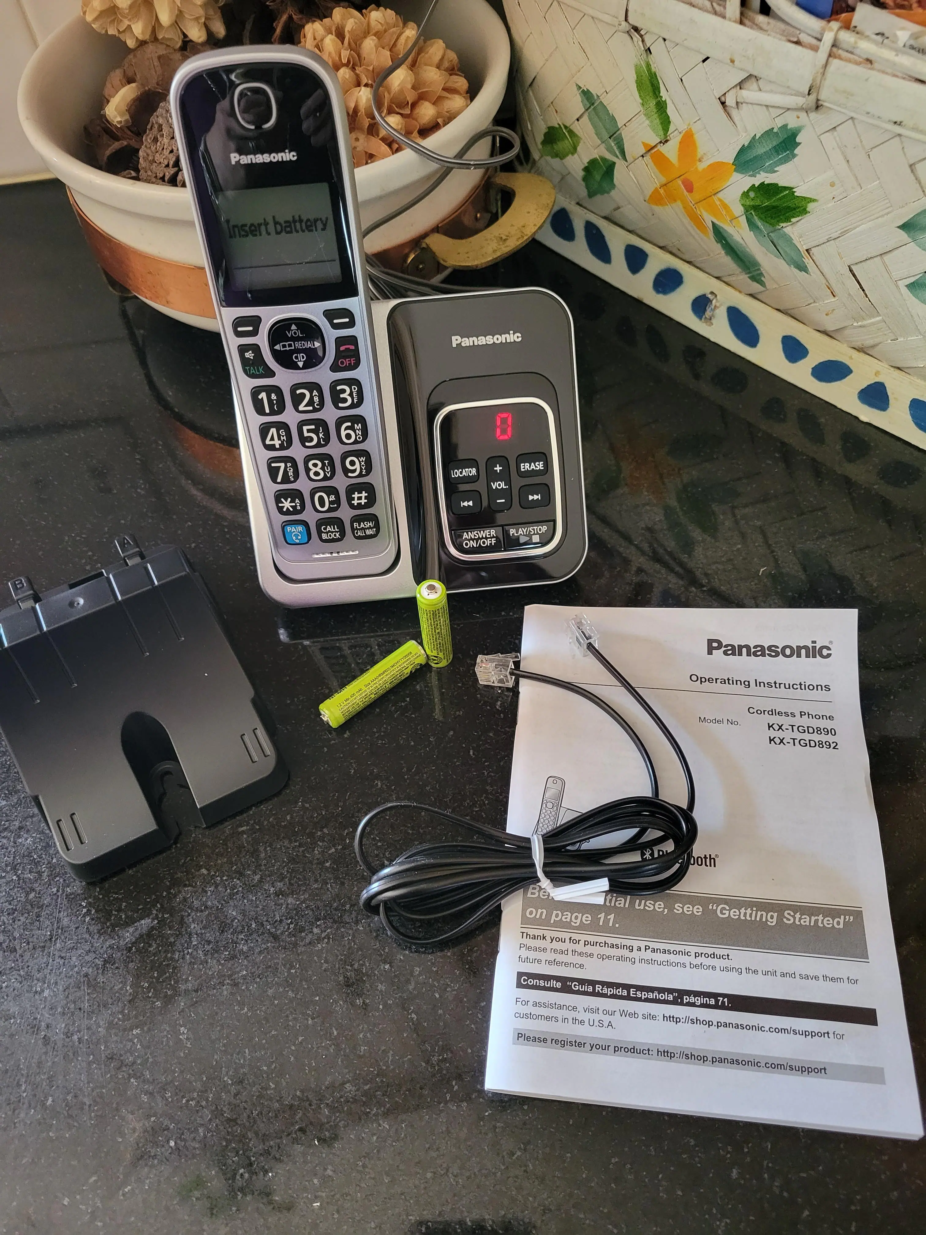Pansonic Phone Handset, click to load a larger version