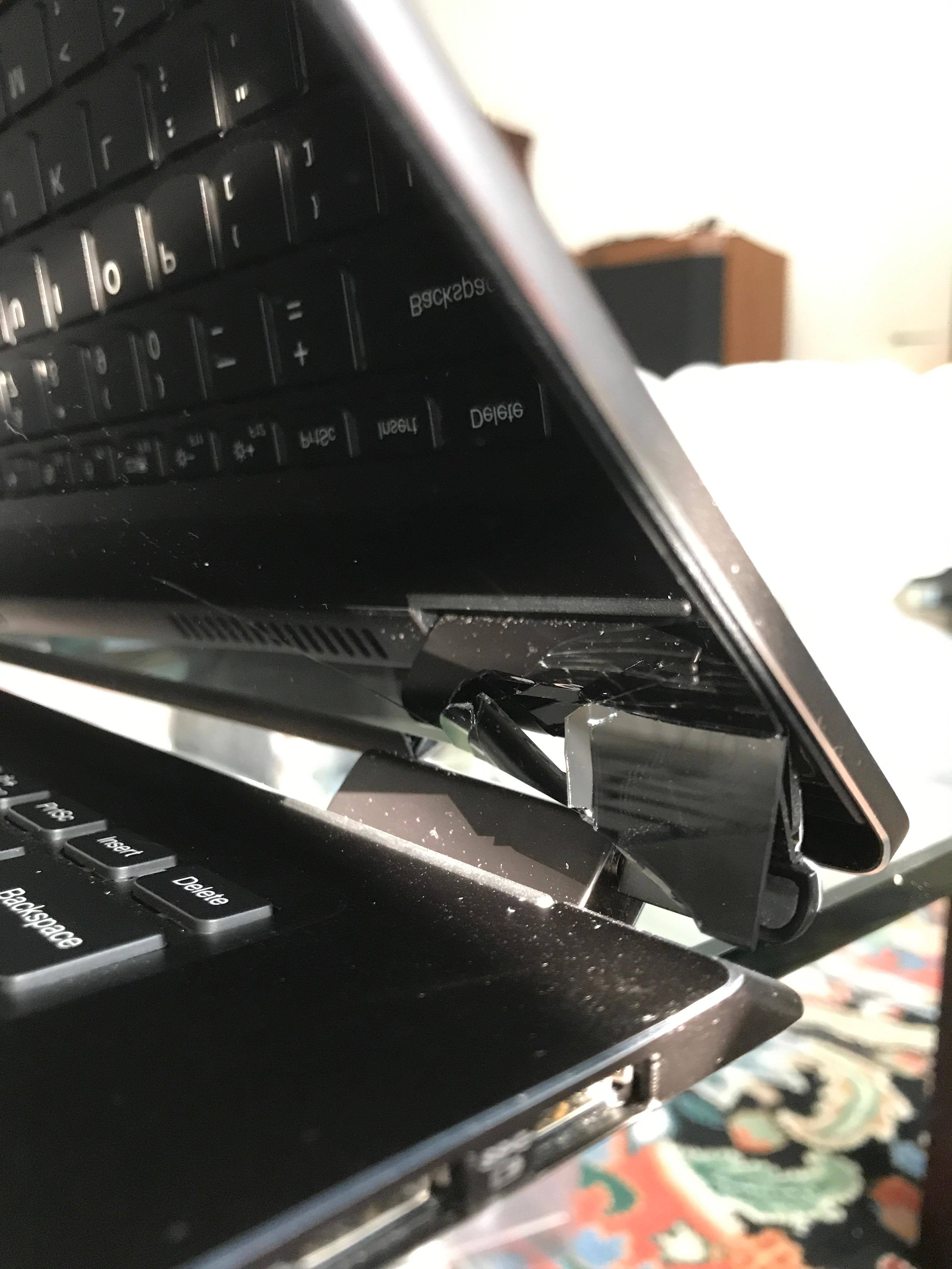 nice shattered screen. there's chunks missing, click to load a larger version