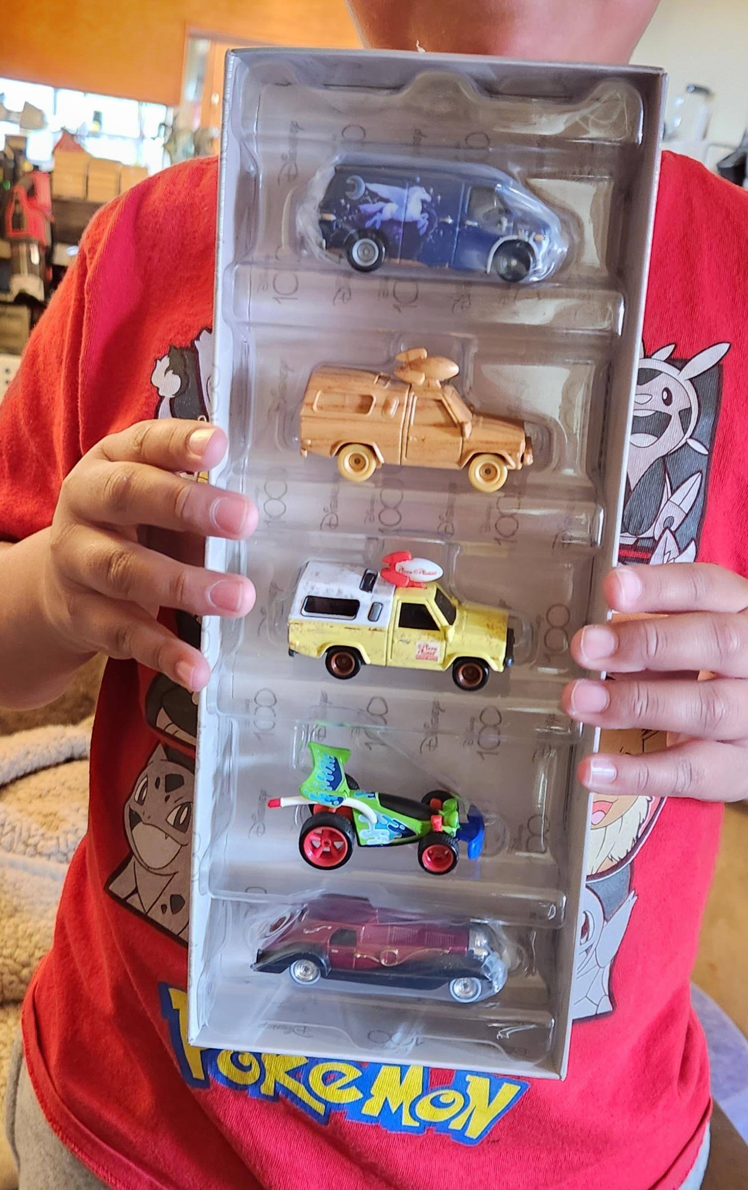 Hot Wheels Disney 100th Anniversary Themed Car 5 Pack Multi