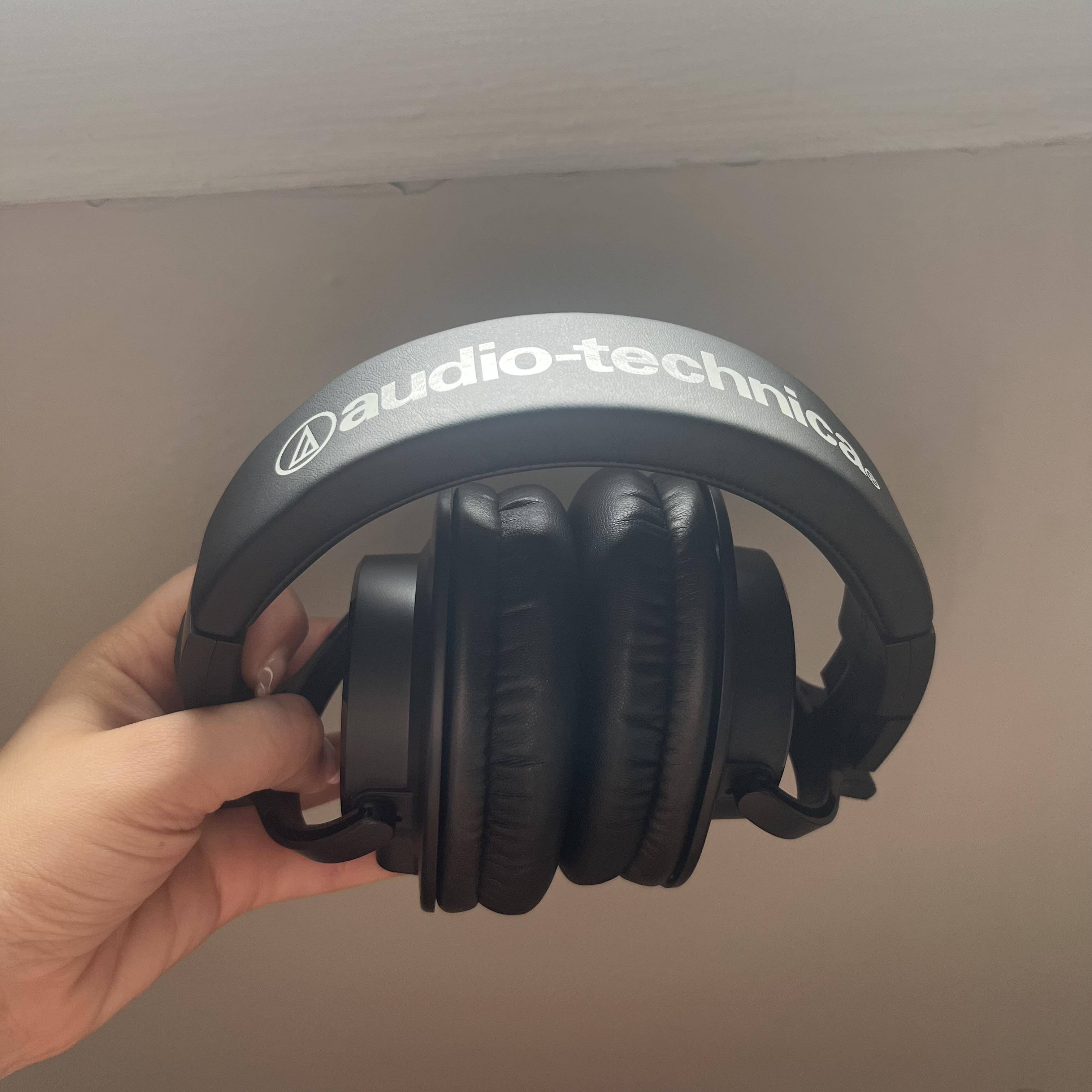 Audio Technica ATH M30x On Ear Headphones Black AUD ATHM30X - Best Buy