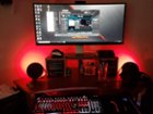 Showing the brightness, looks better in person. This was before I had really configured much. Just using the audio visualizer and playing with bass and treble., click to load a larger version