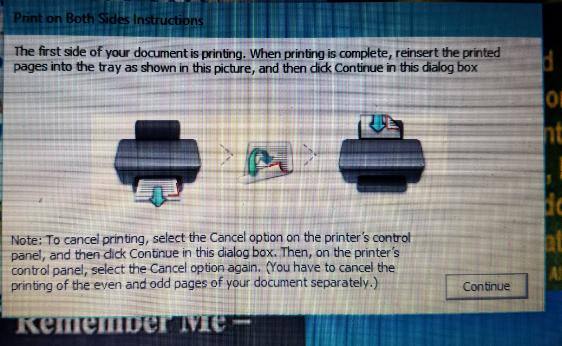 Only Manual Double Sided Printing, click to load a larger version