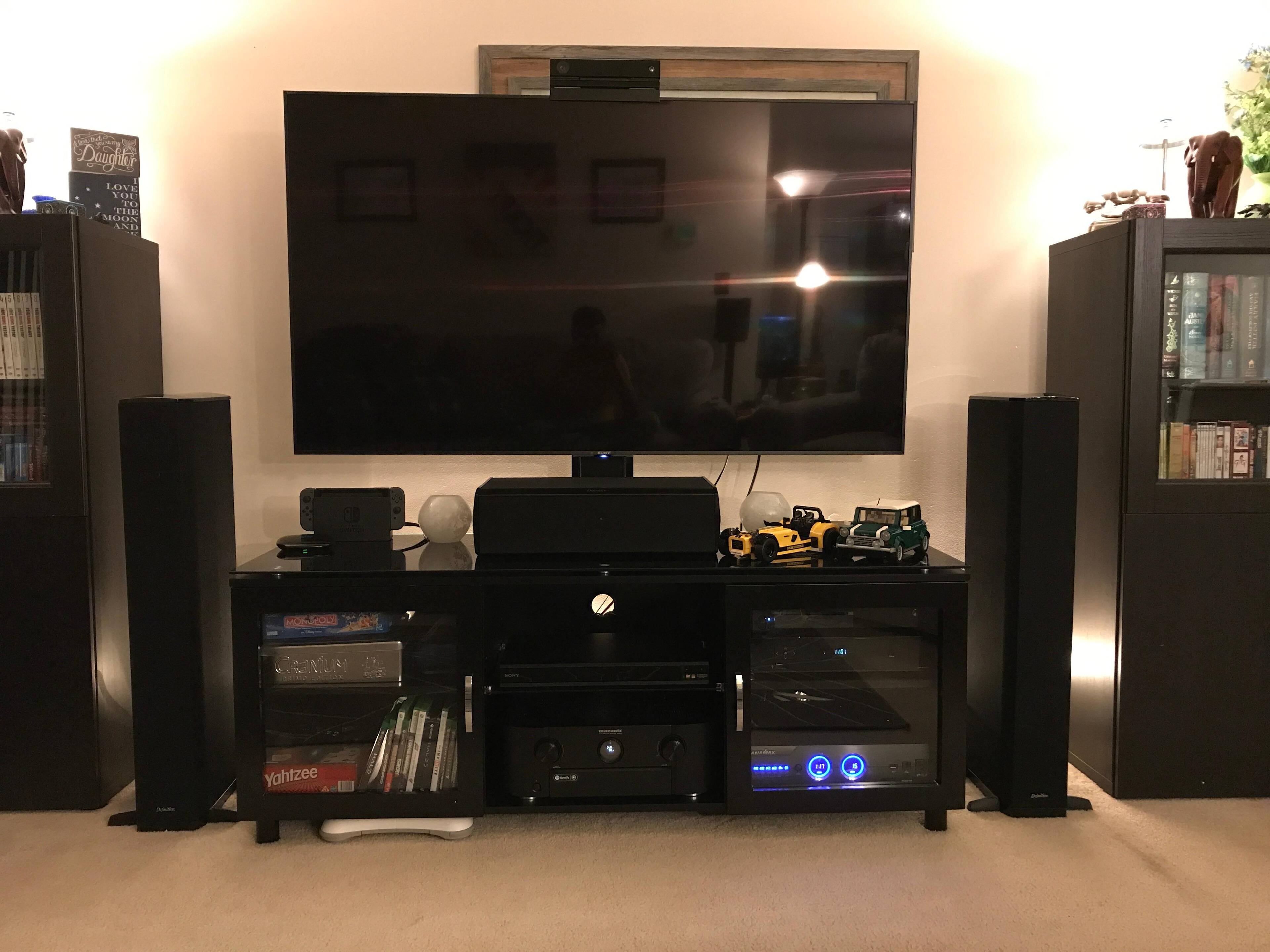 Shown with 65" Sony 900E, click to load a larger version