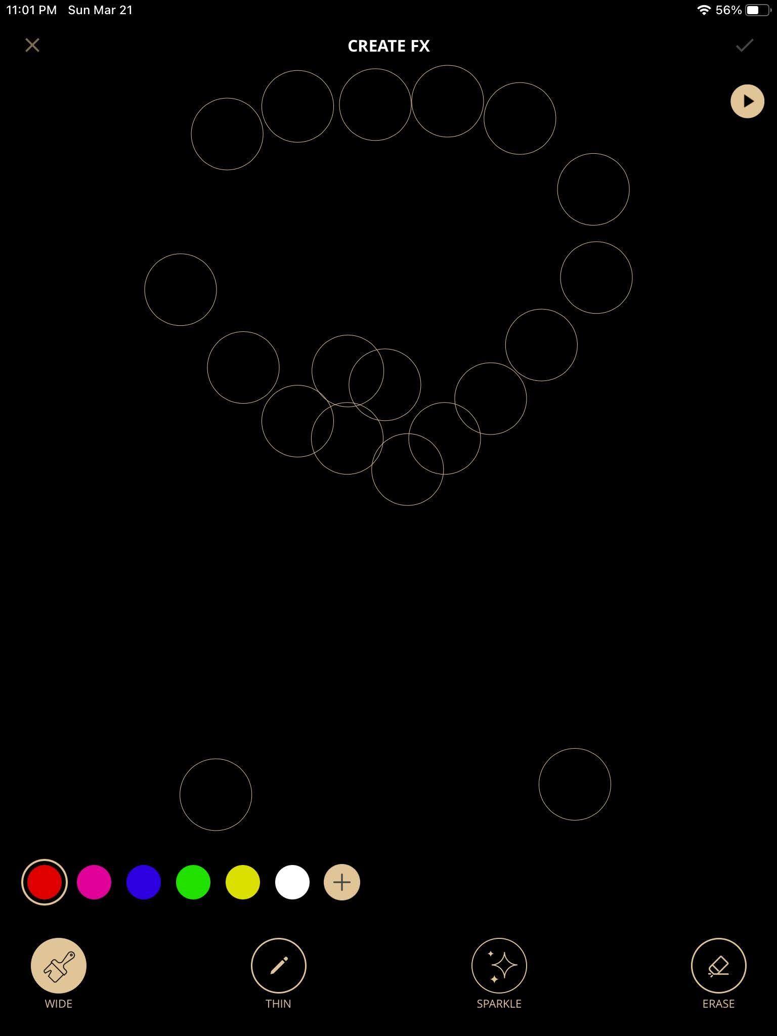 The two lights out of place were hidden behind columns during mapping, click to load a larger version