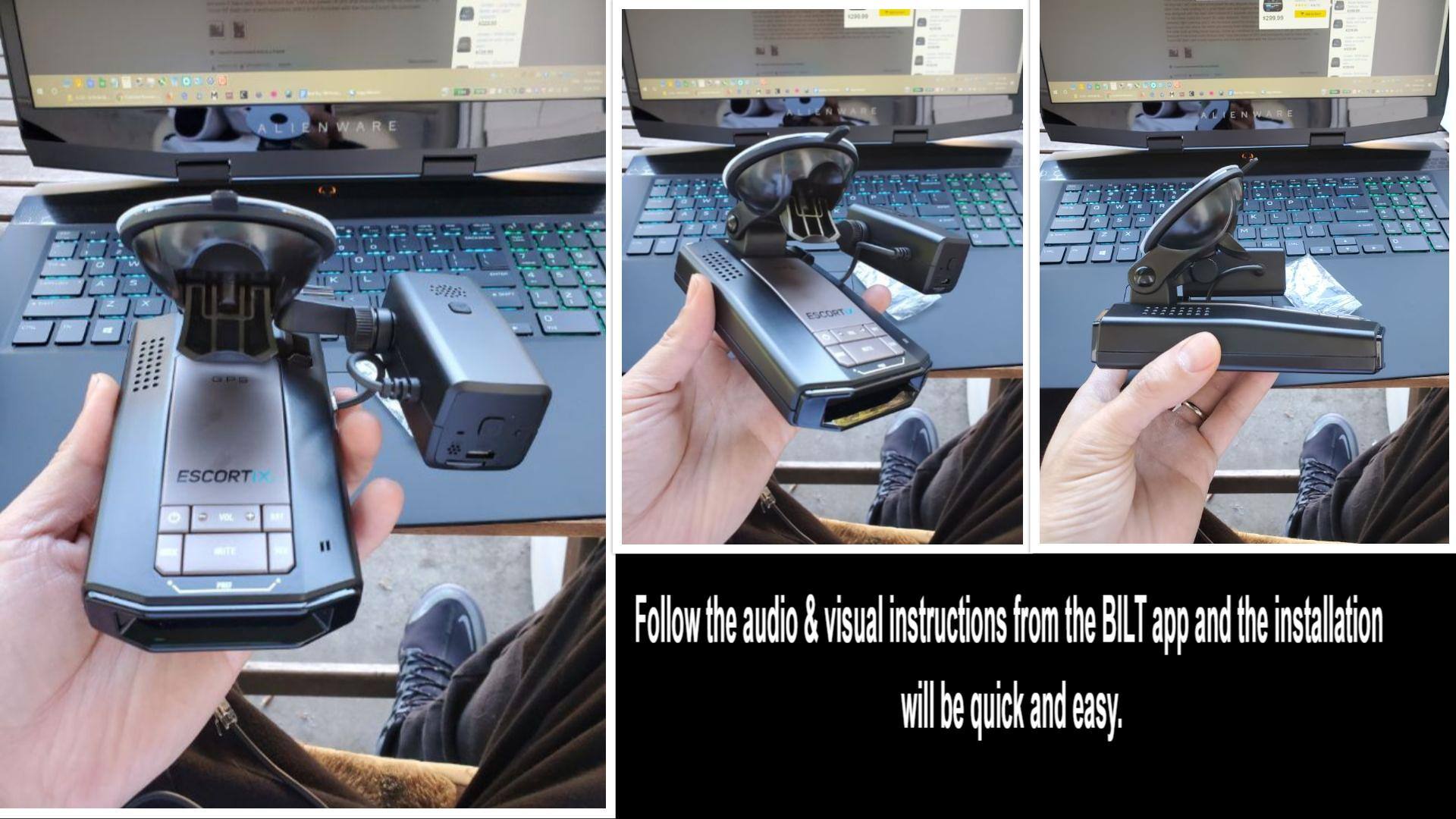 Great integration with Escort radar/laser detectors, click to load a larger version