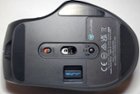 Mouse Bottom with Dongle Storage and Device Switching Button., click to load a larger version