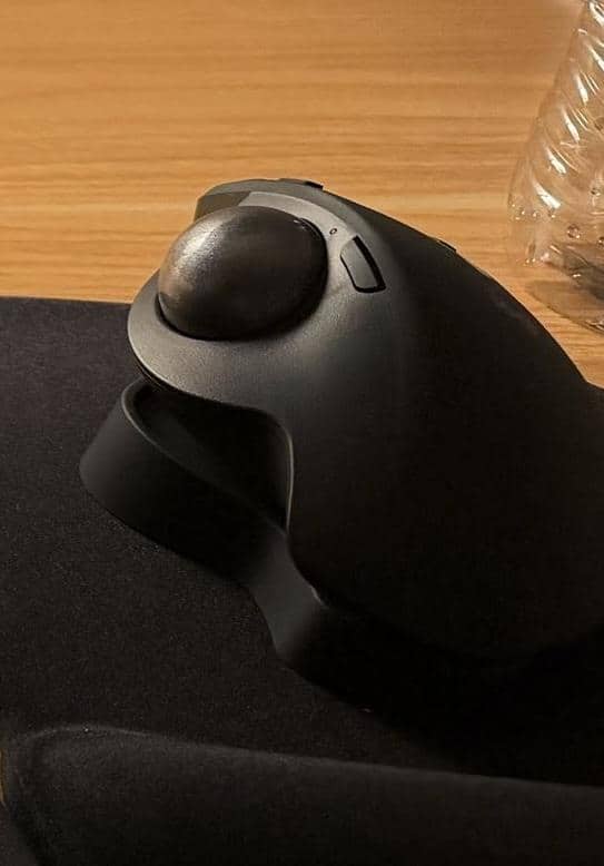Logitech MX ERGO S PLUS Wireless Ergonomic Trackball Mouse with 6