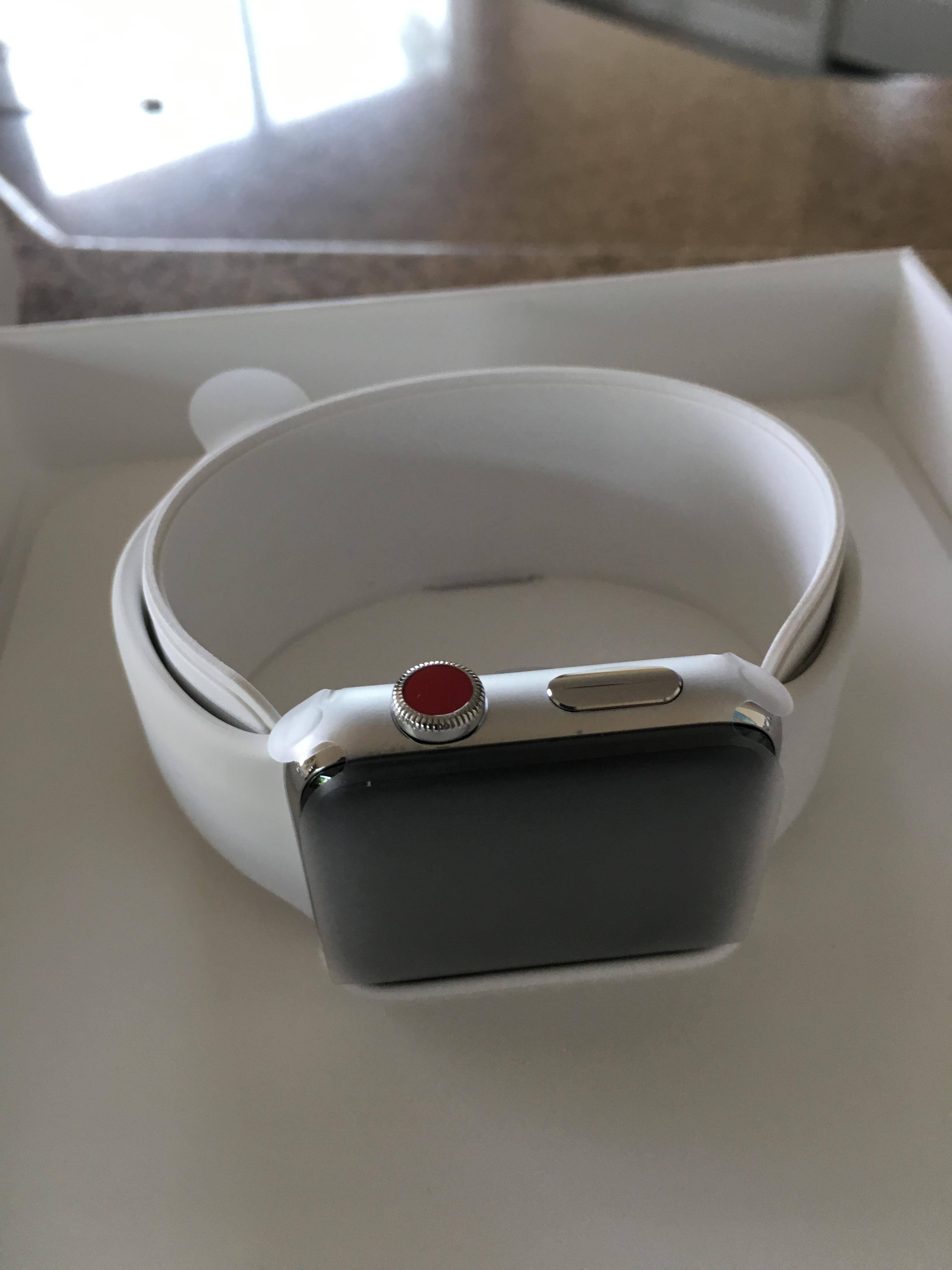Stainless Steel Apple Watch 3, click to load a larger version
