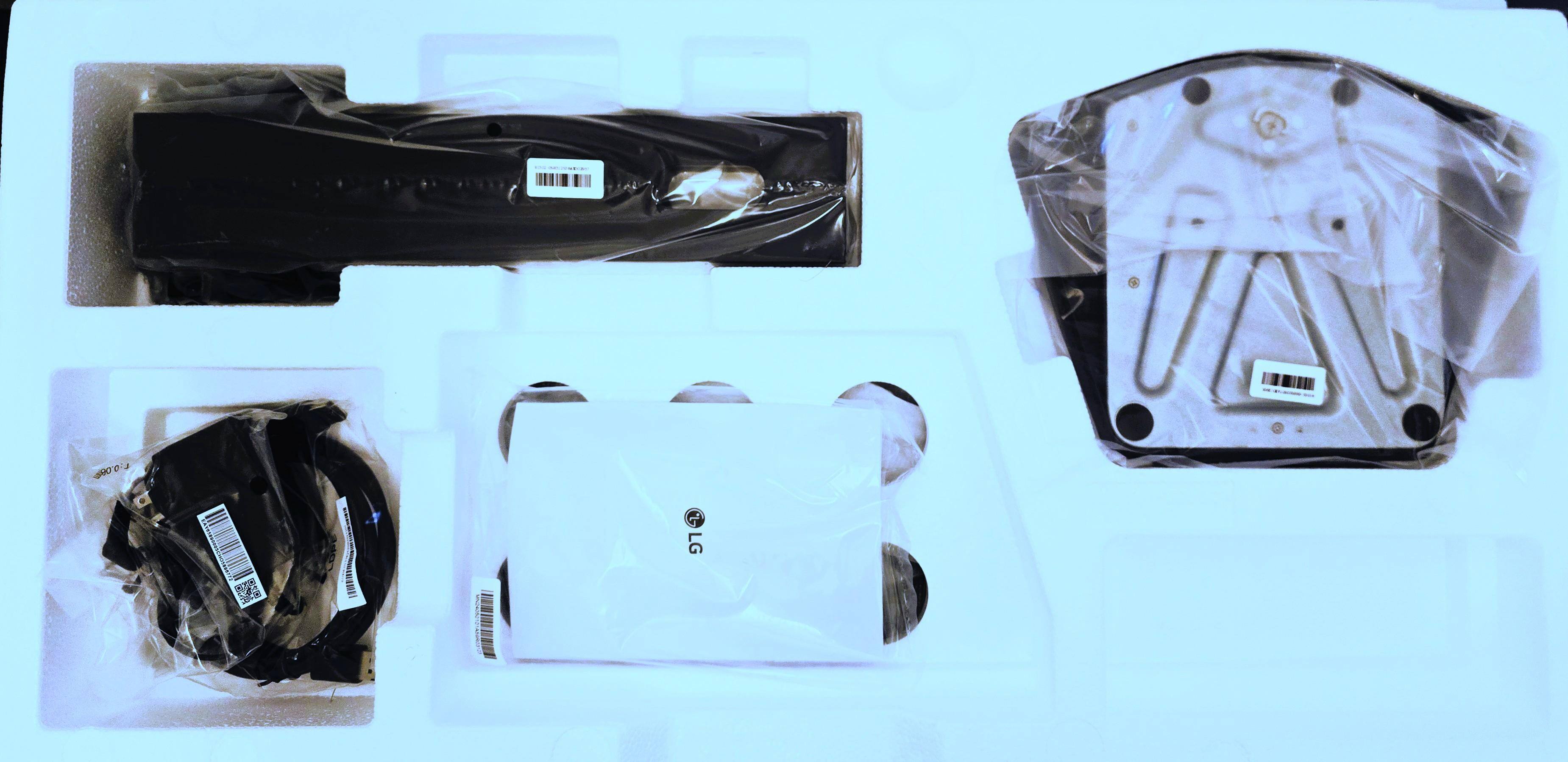 LG UltraGear 27G610A-B Monitor Stand in Box, click to load a larger version