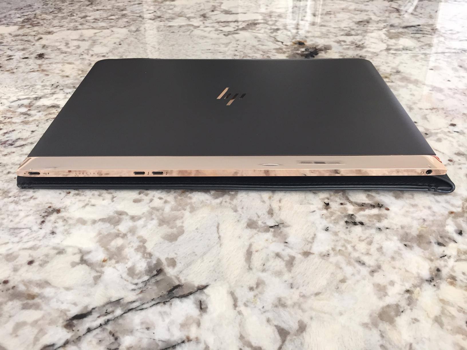 3 USB-C ports on the back, click to load a larger version