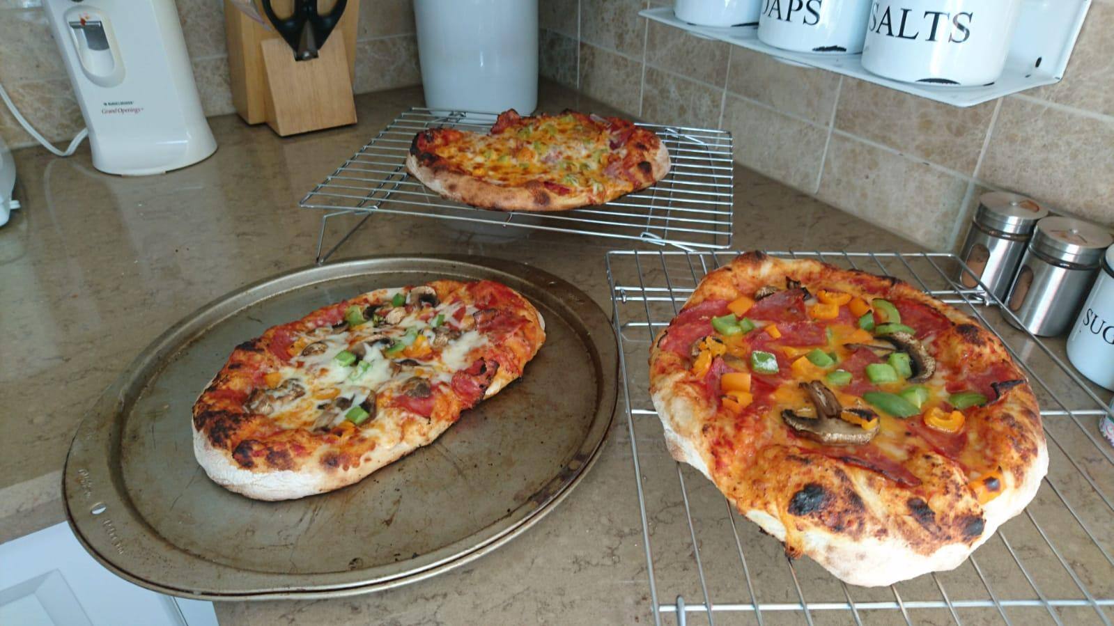 1st 3 pizzas, click to load a larger version