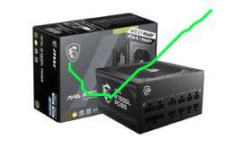 MSI MAG A750GL PCIE 5 750W ATX 3.1 Full Modular 80 Plus Gold