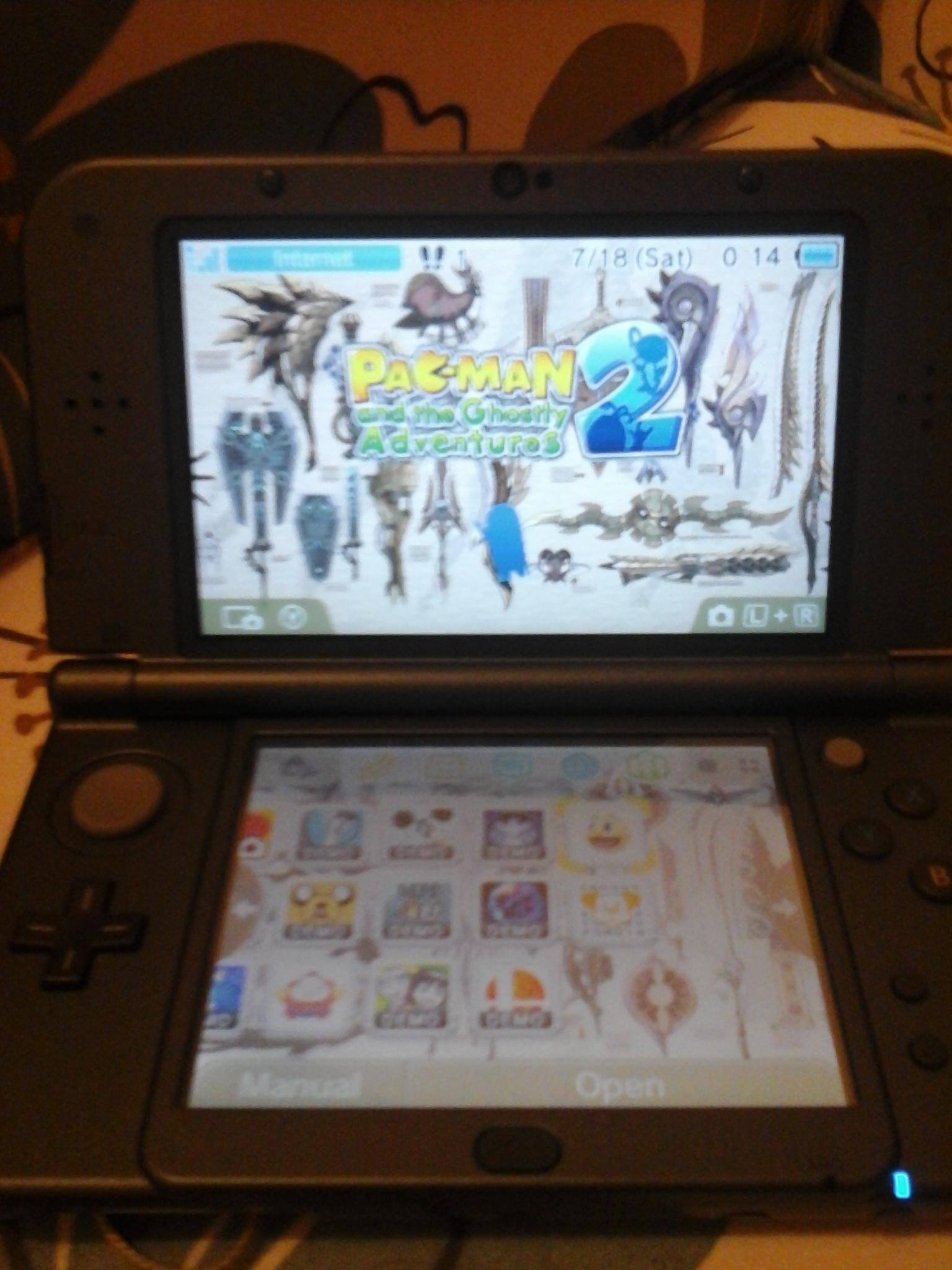 pacman on my 3ds xl, click to load a larger version