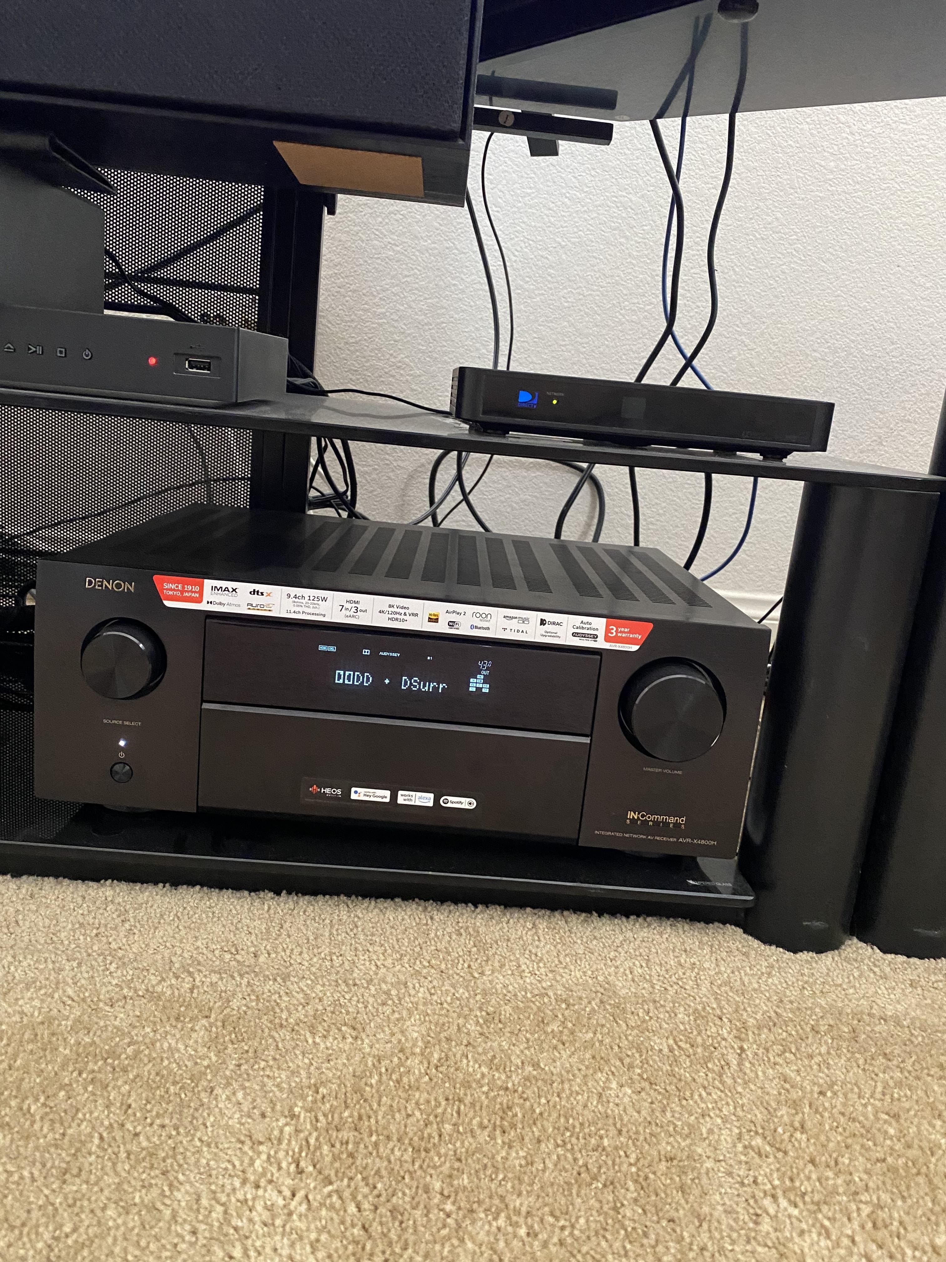 Denon AVR X4800H (125W X 9) 9.4 Ch. with HEOS and Dolby Atmos 8K