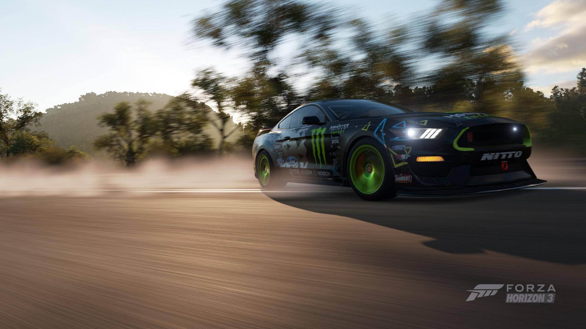 Getting a little sideways in the GT350!, click to load a larger version