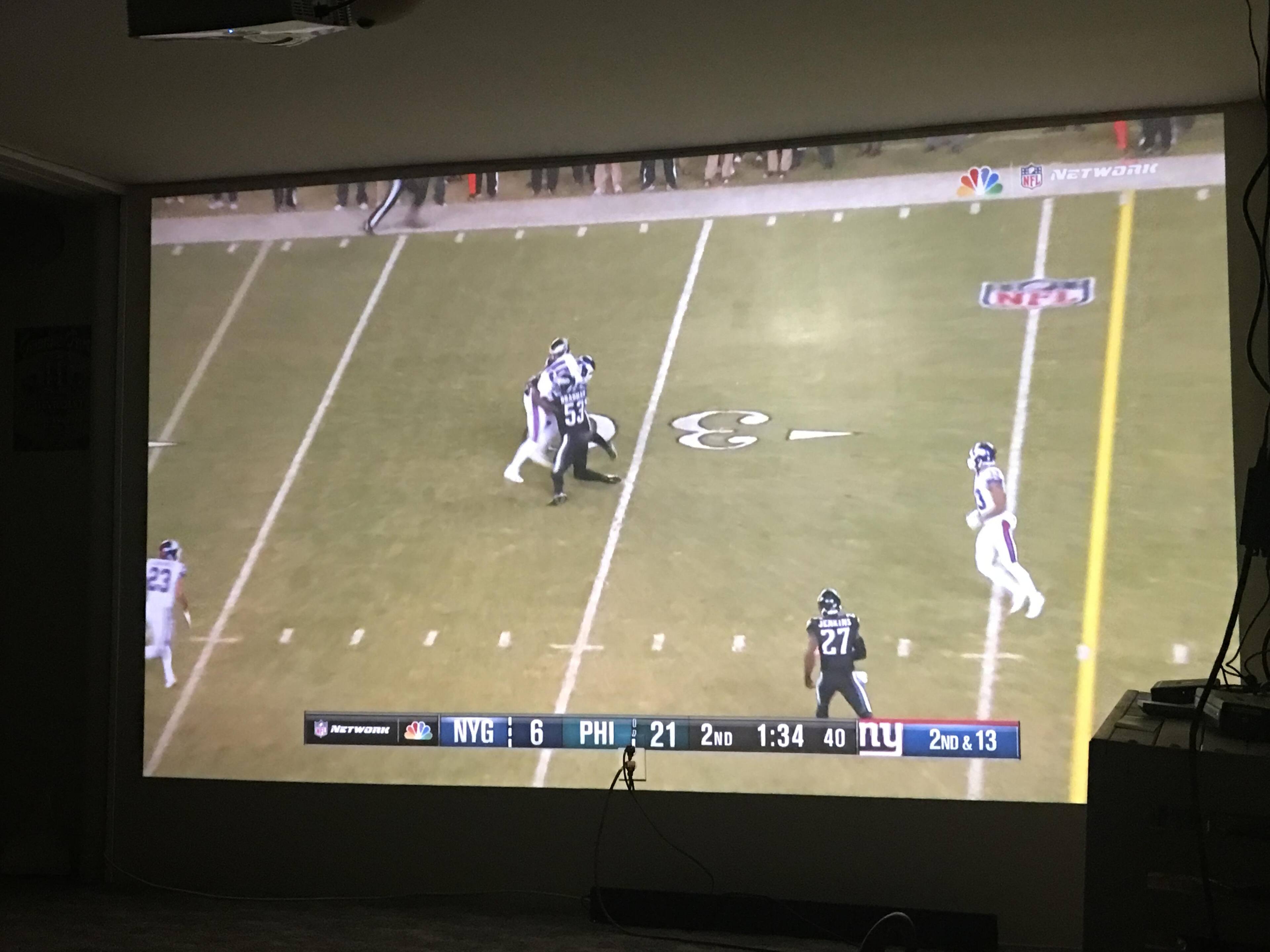 This is projecting at 135 inches wide and 83 inches tall, click to load a larger version