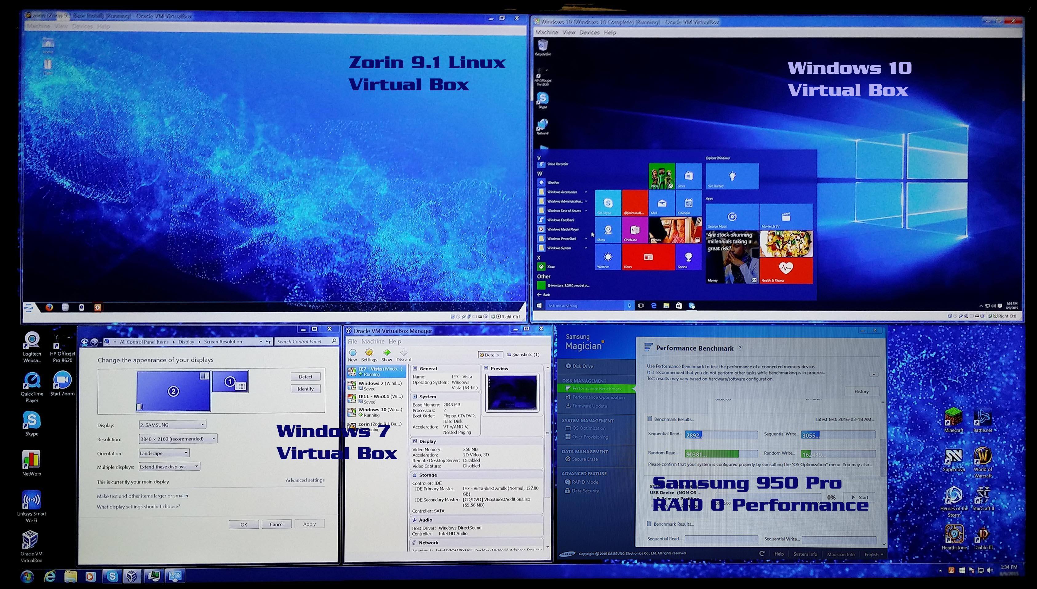950 Pro Benchmark, click to load a larger version