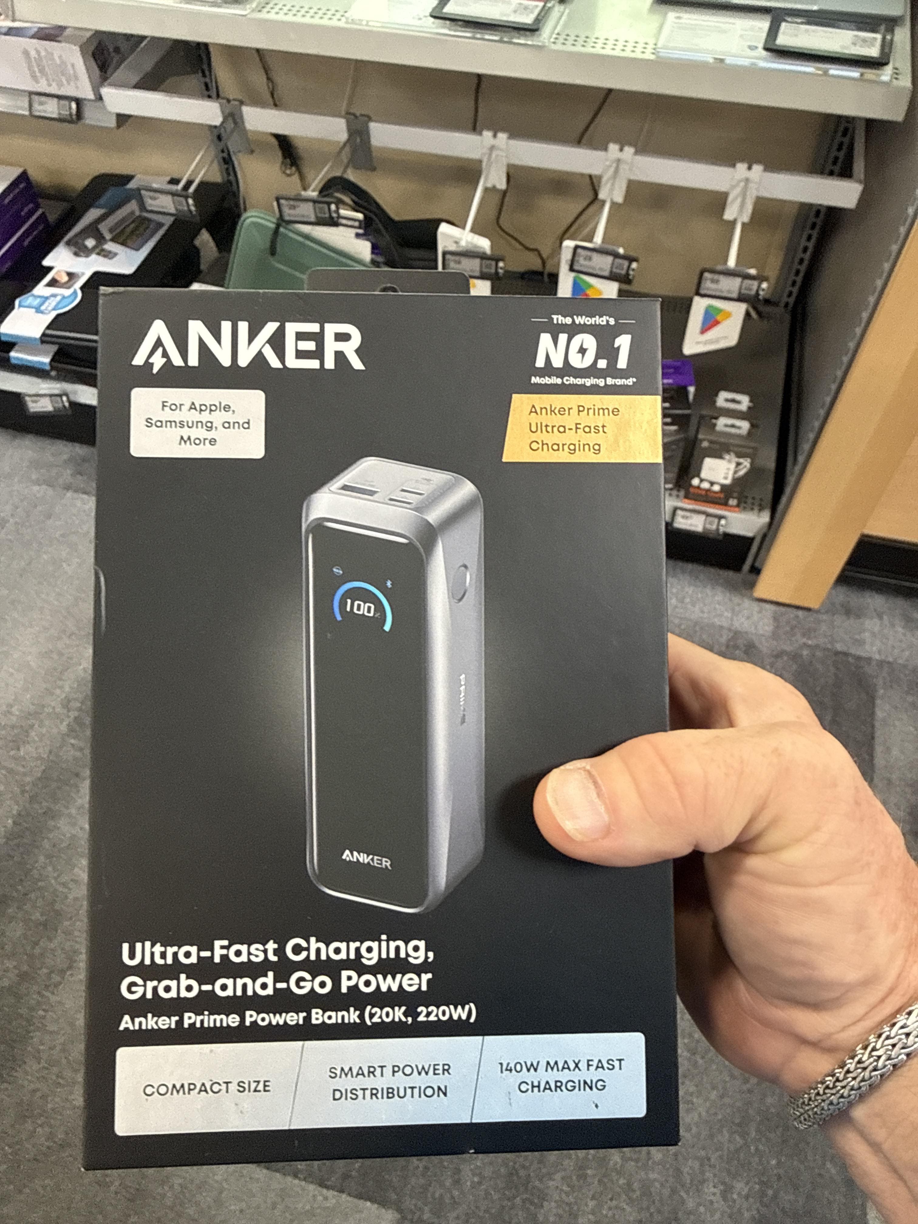 Anker Prime Power Bank (20K, 220W) Black A110BH11-1 - Best Buy