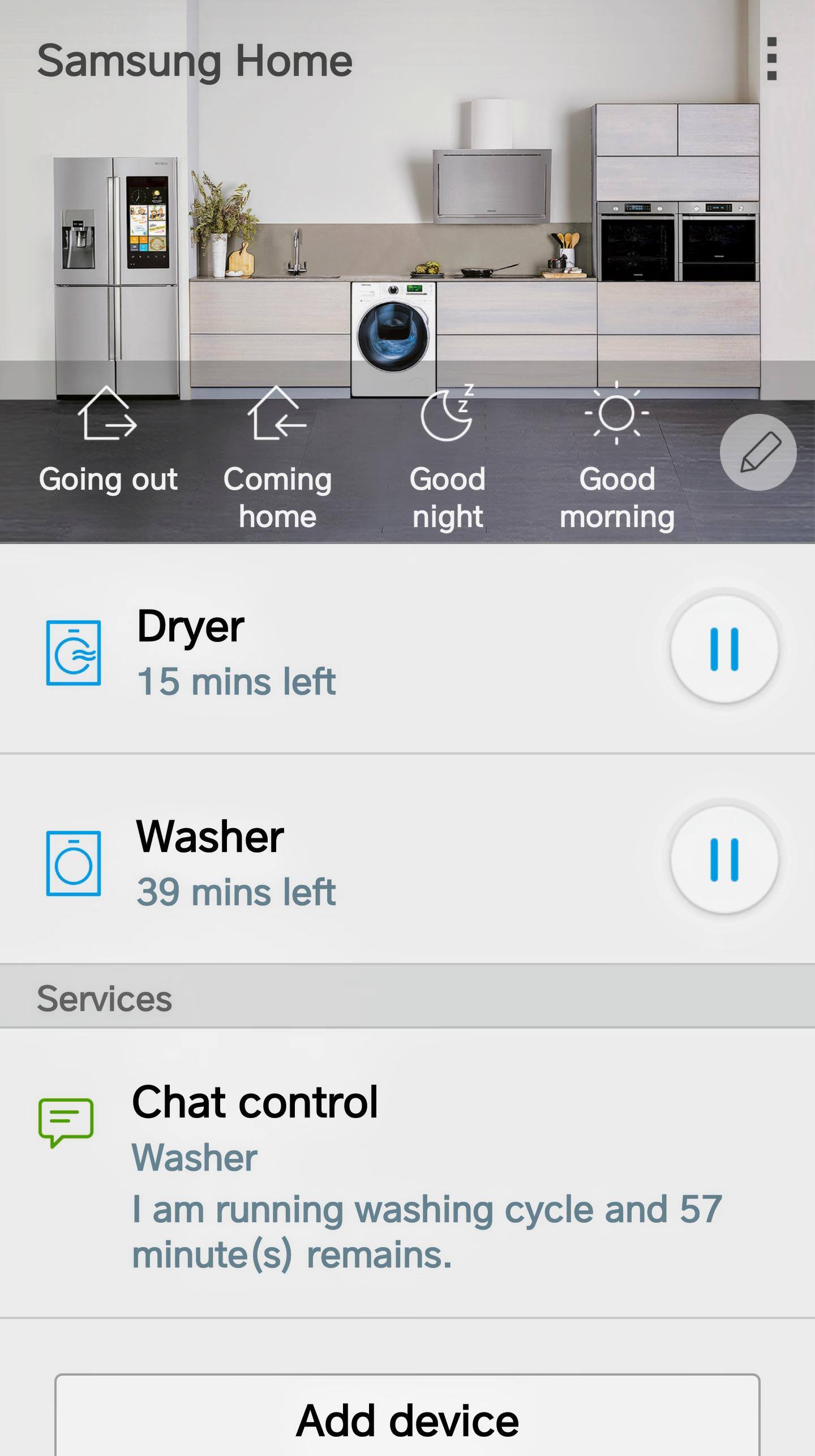 My Smart Home app, click to load a larger version