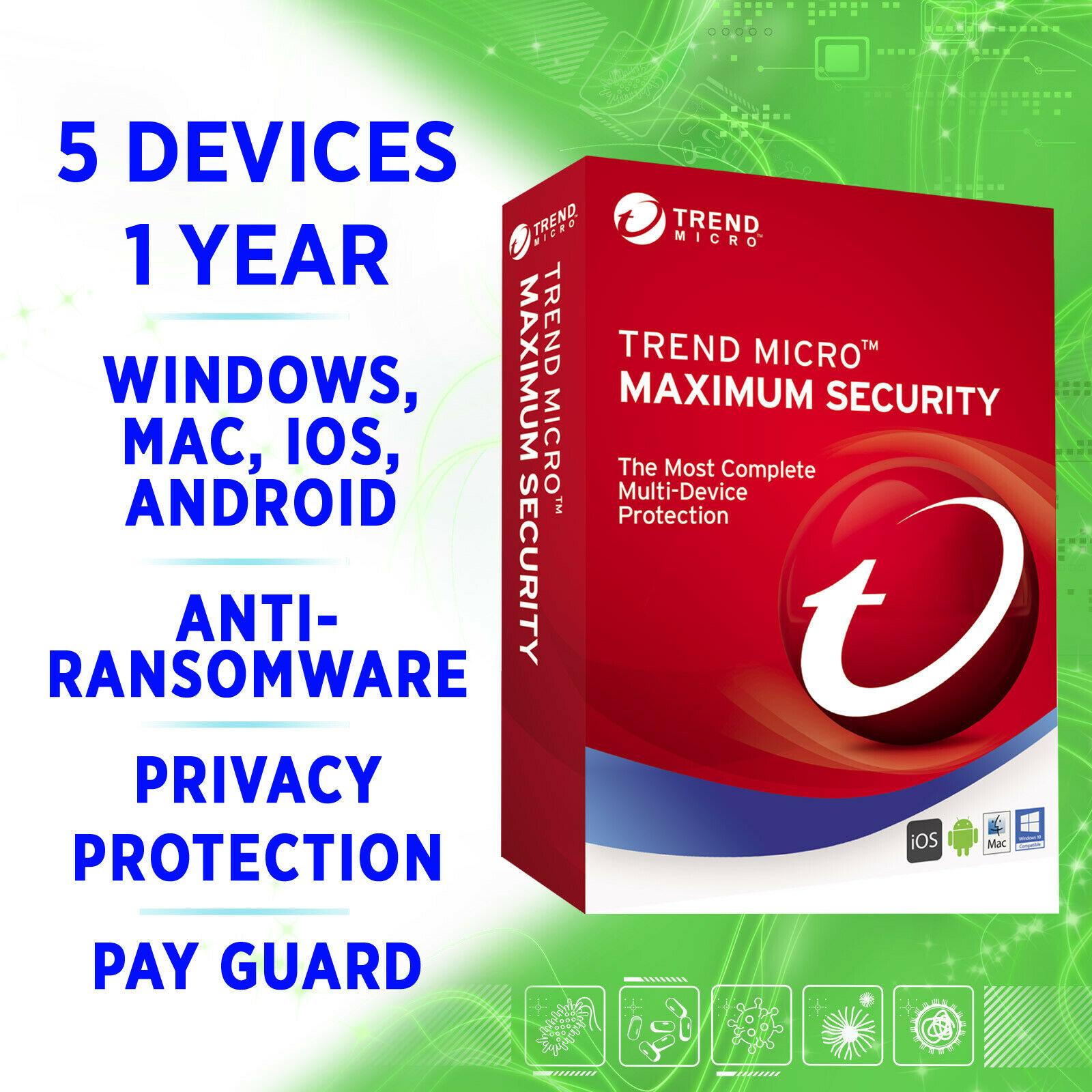 TREND Micro Maximum Security 2020 3 dispositivi & 1 anno 