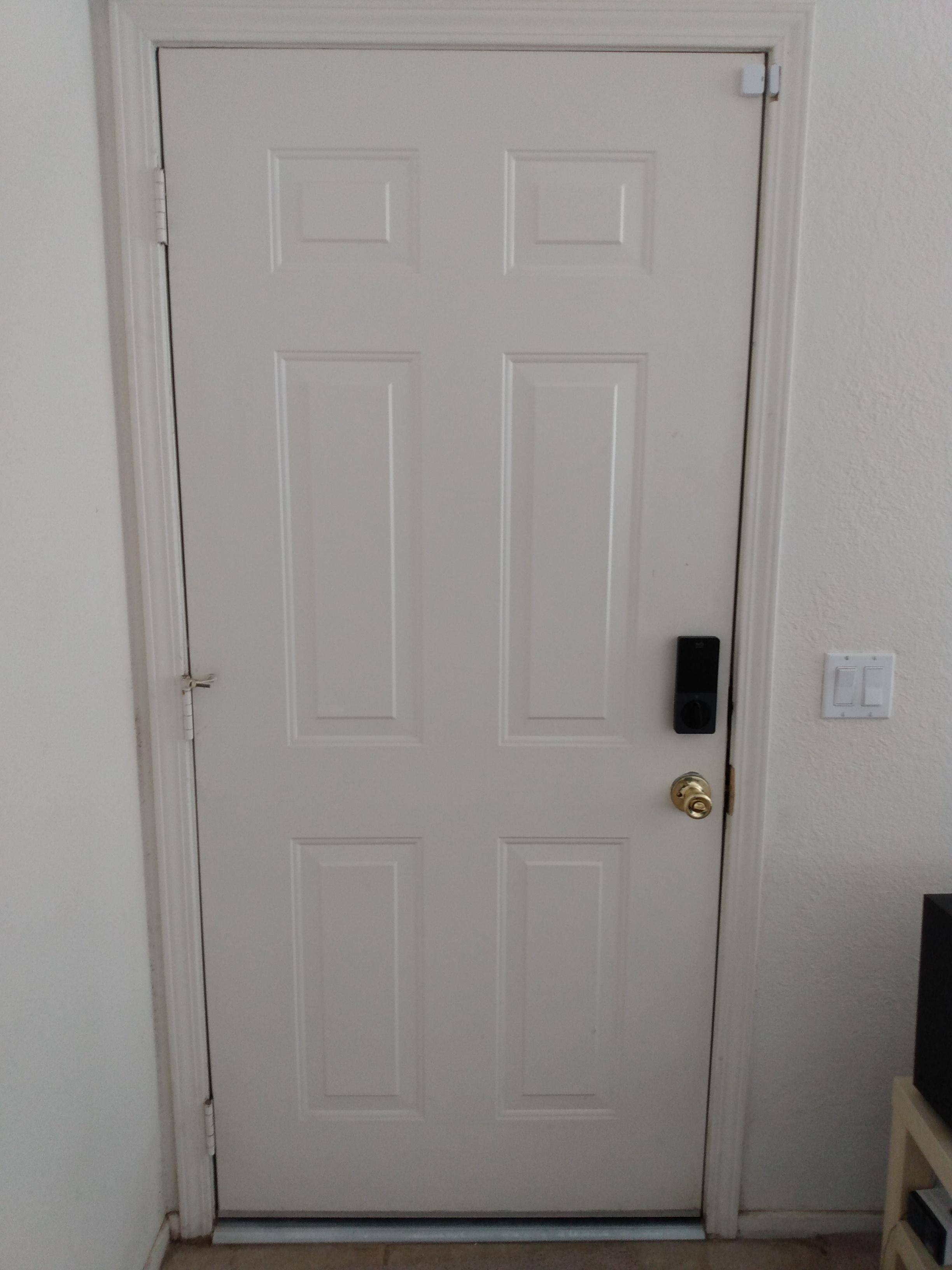 Pick of the installed unit as it looks on the door, click to load a larger version