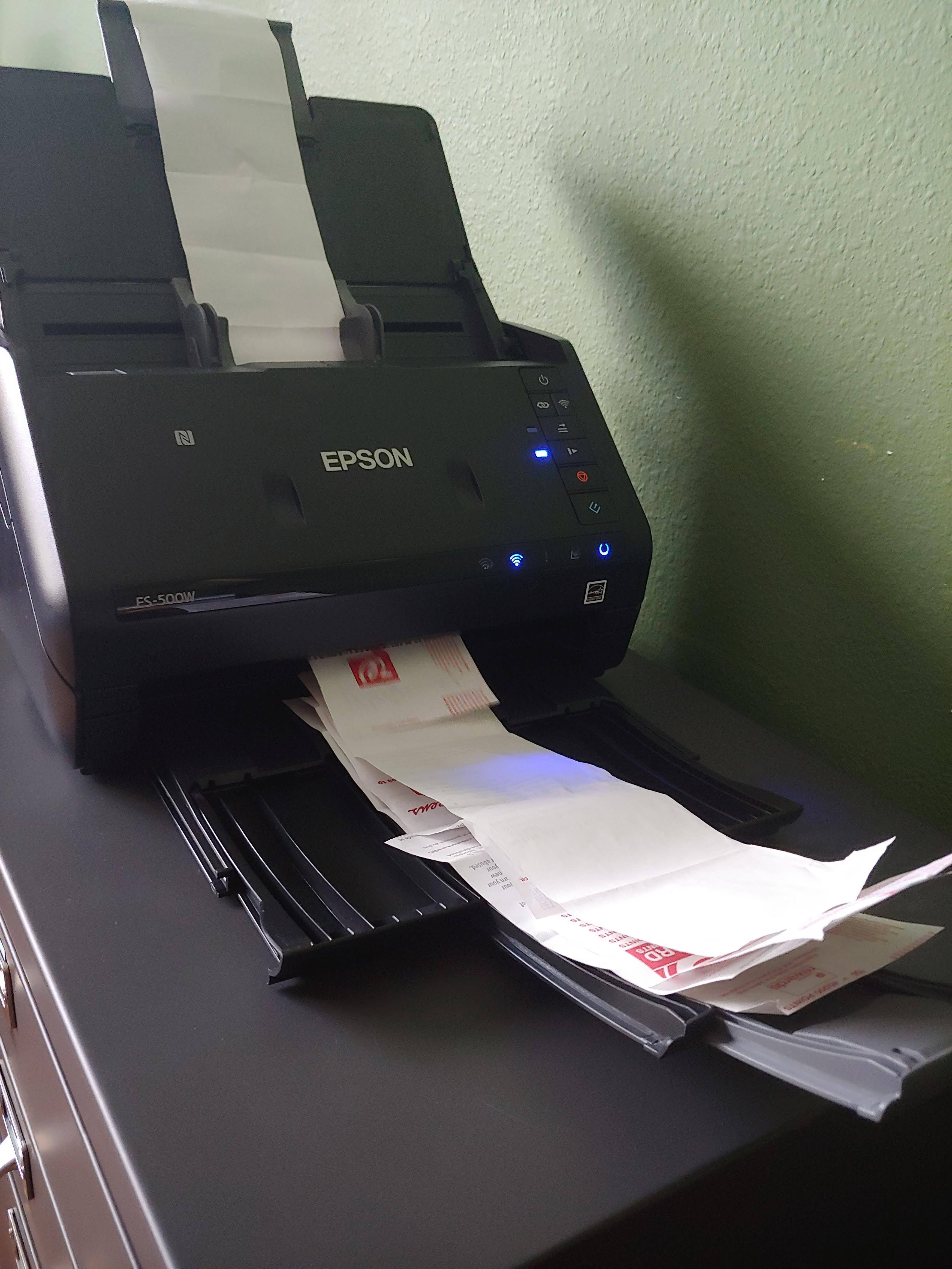 Stack of receipts, click to load a larger version