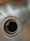 Plumbers putty squeezing out as it should around sink flange., click to load a larger version