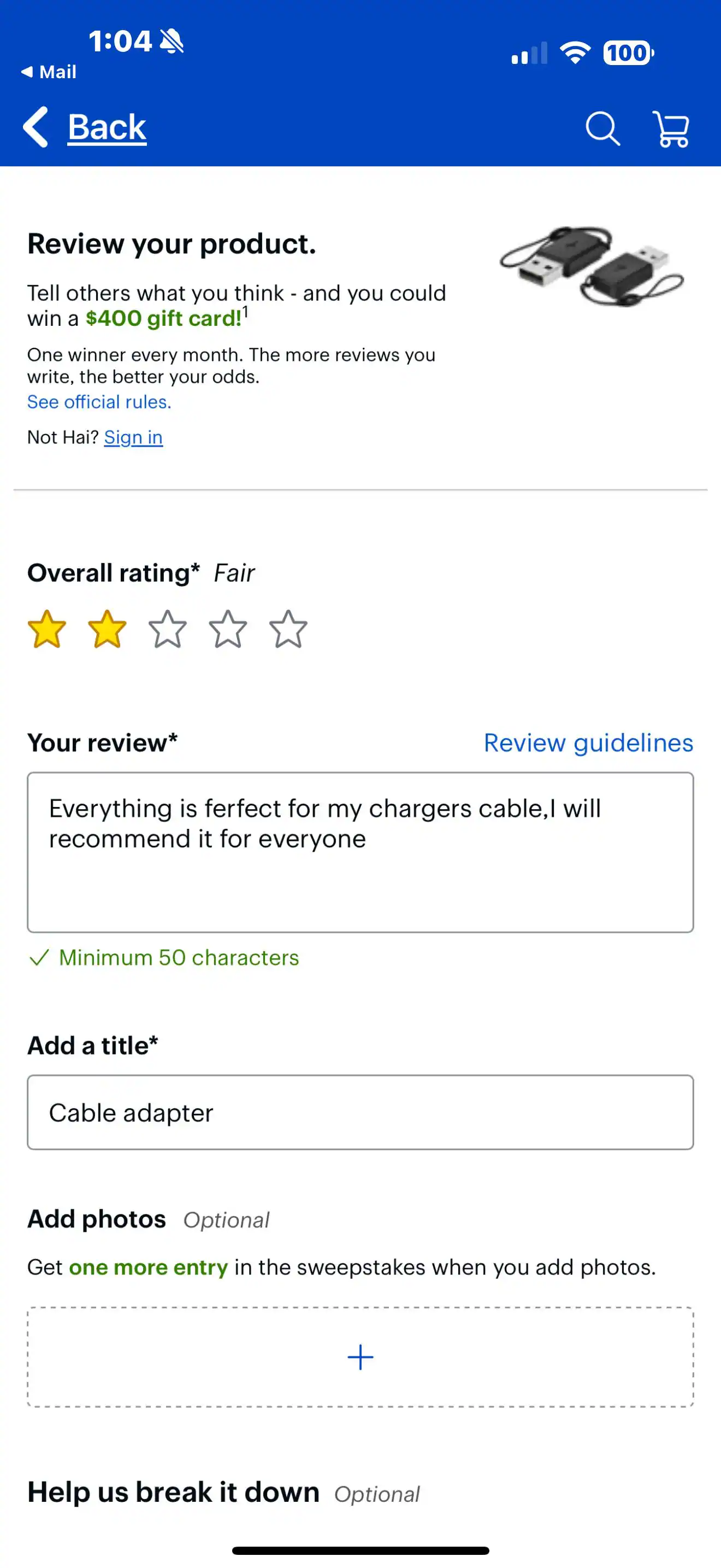 Customer provided, click to load a larger version