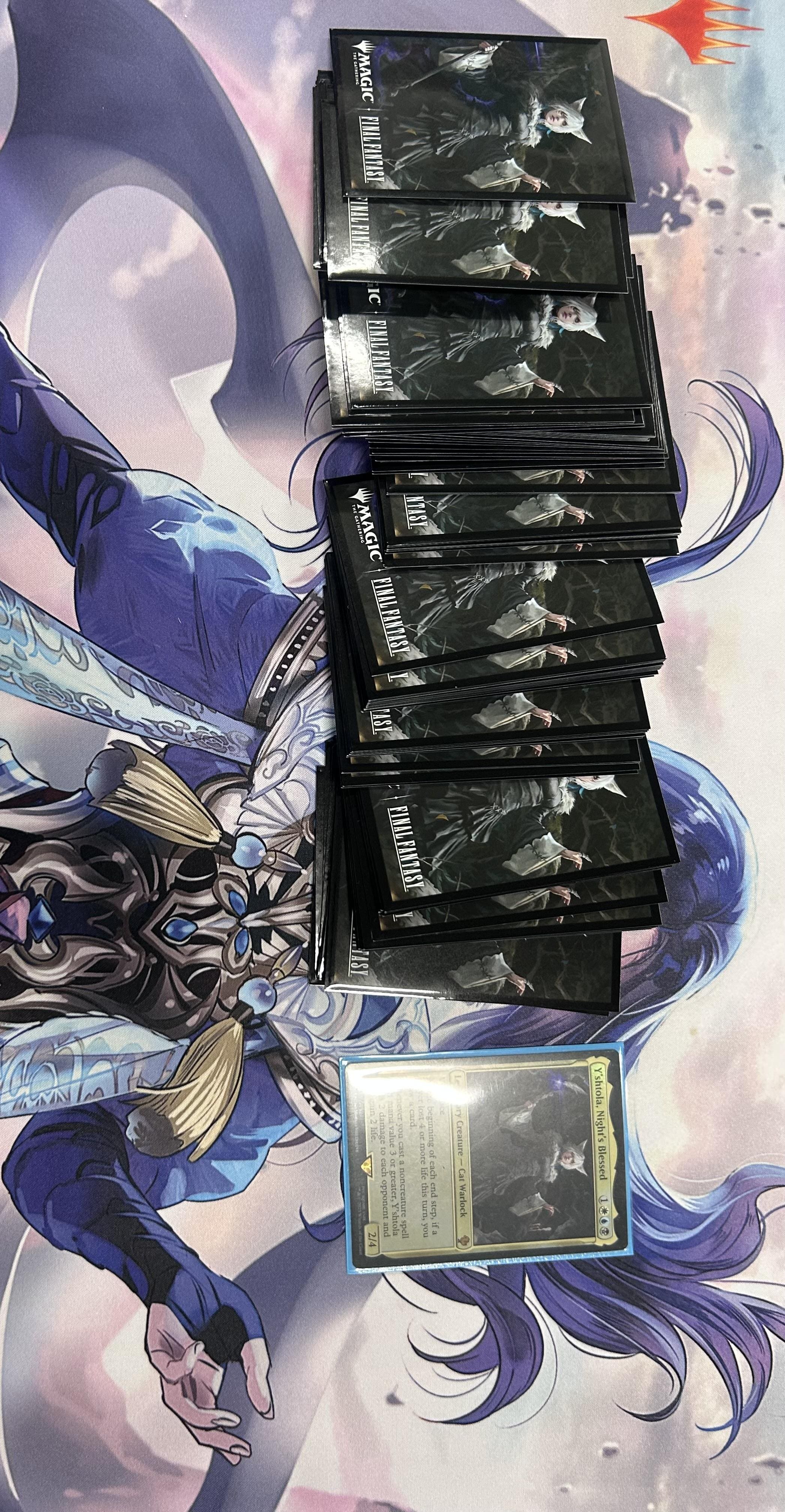 y'shtola mtg card sleeves Amazon.com: Anime Cat Warlock Card Sleeves 102 Pack – Compatible with MTG &  TCGs – Perfect for Y'shtola, Night's Blessed & Final Fantasy Commander  Decks – Premium Card Game Sleeves for Magic : main image 1