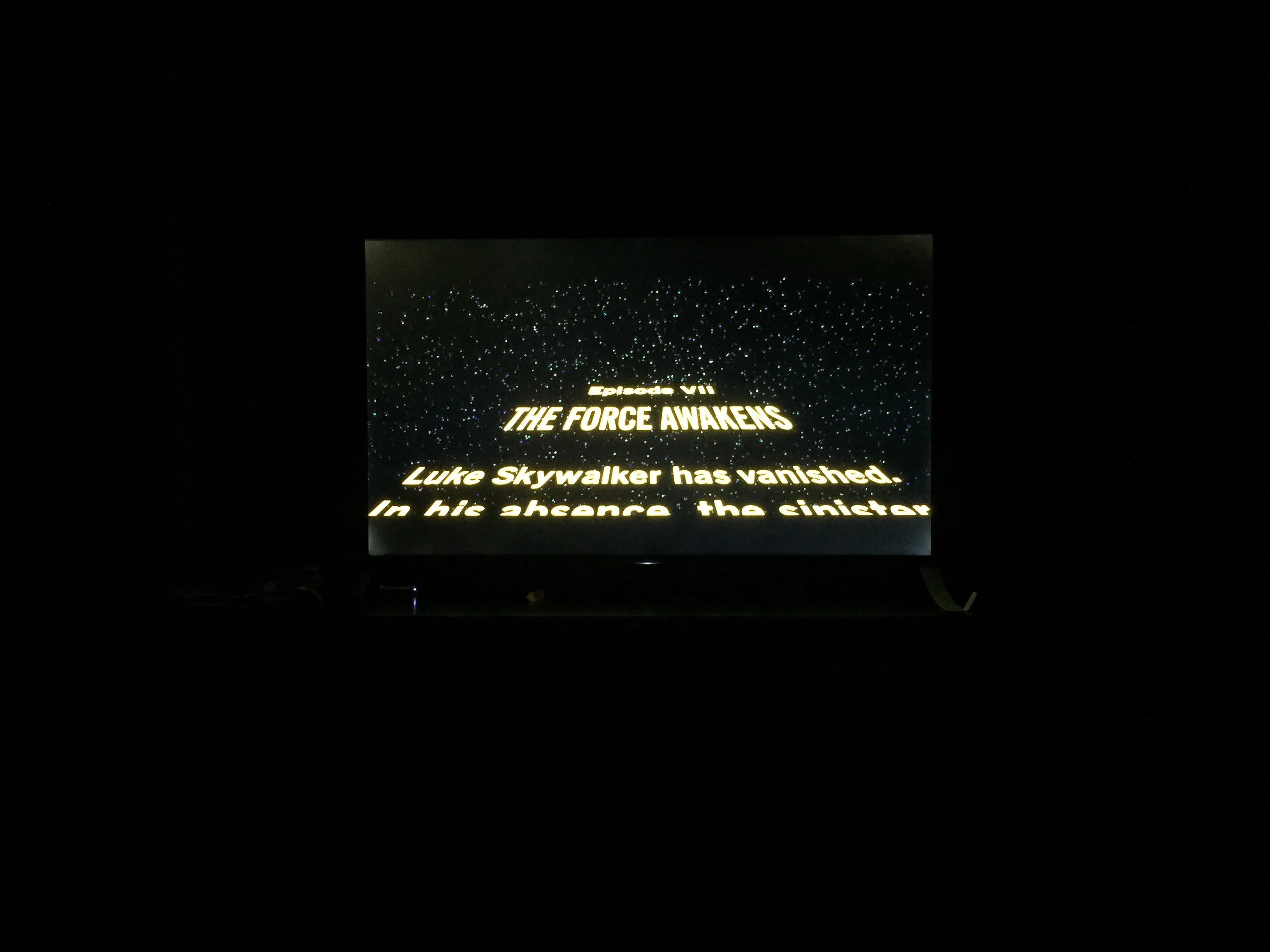 Not how you want to watch Star Wars, click to load a larger version