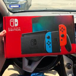 Nintendo HAD-S-KABAA Console with Neon Blue and Neon Red Joy