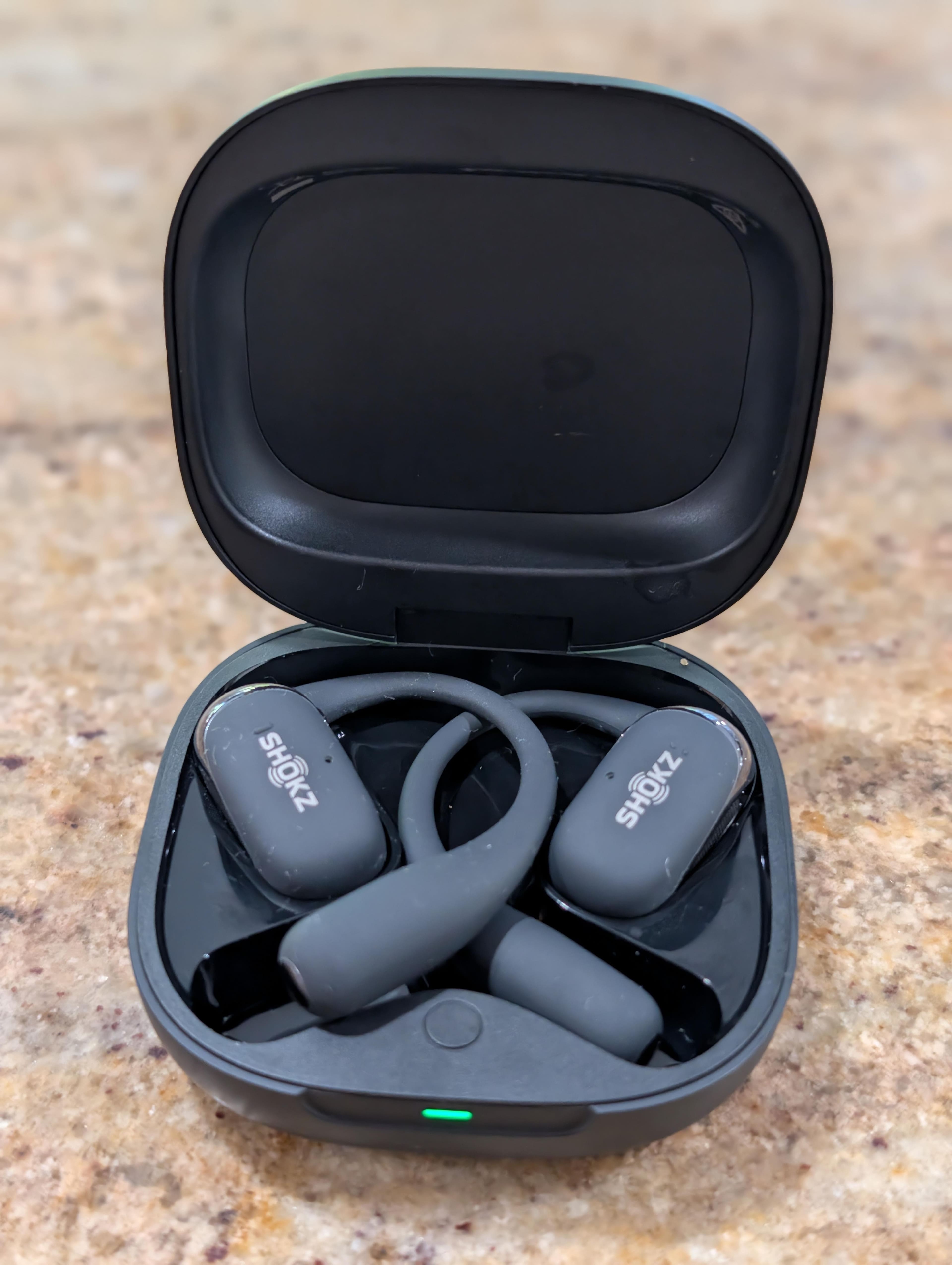 Shokz OpenFit 2+ Open Ear True Wireless Bluetooth Earbuds Black