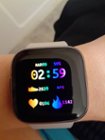 Fitbit Versa 2 Health & Fitness Smartwatch Mist Gray FB507GYSR - Best Buy