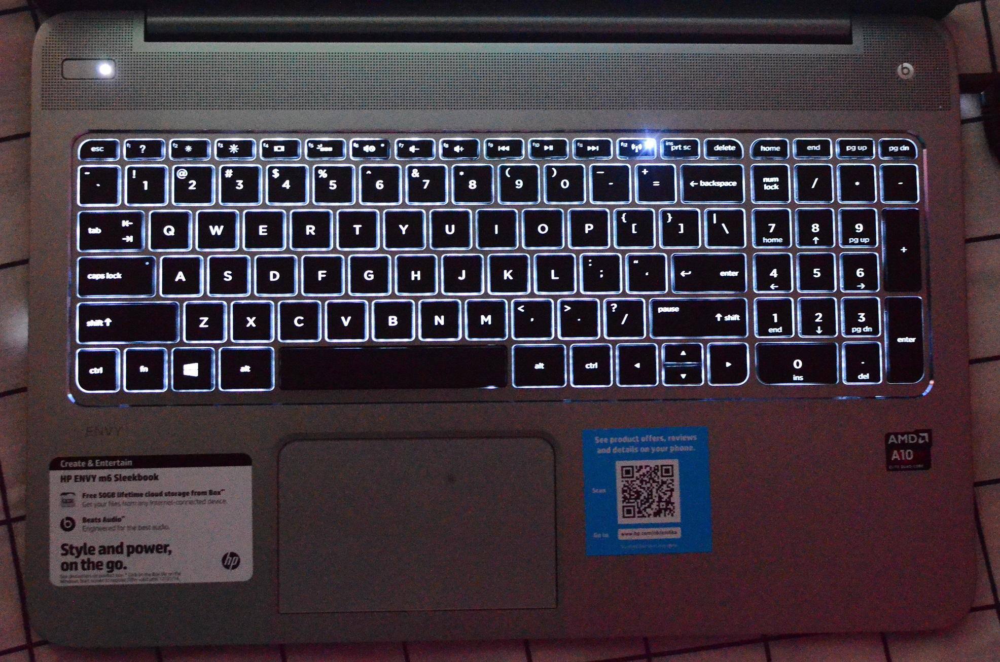 back-lit keyboard is excellent, click to load a larger version
